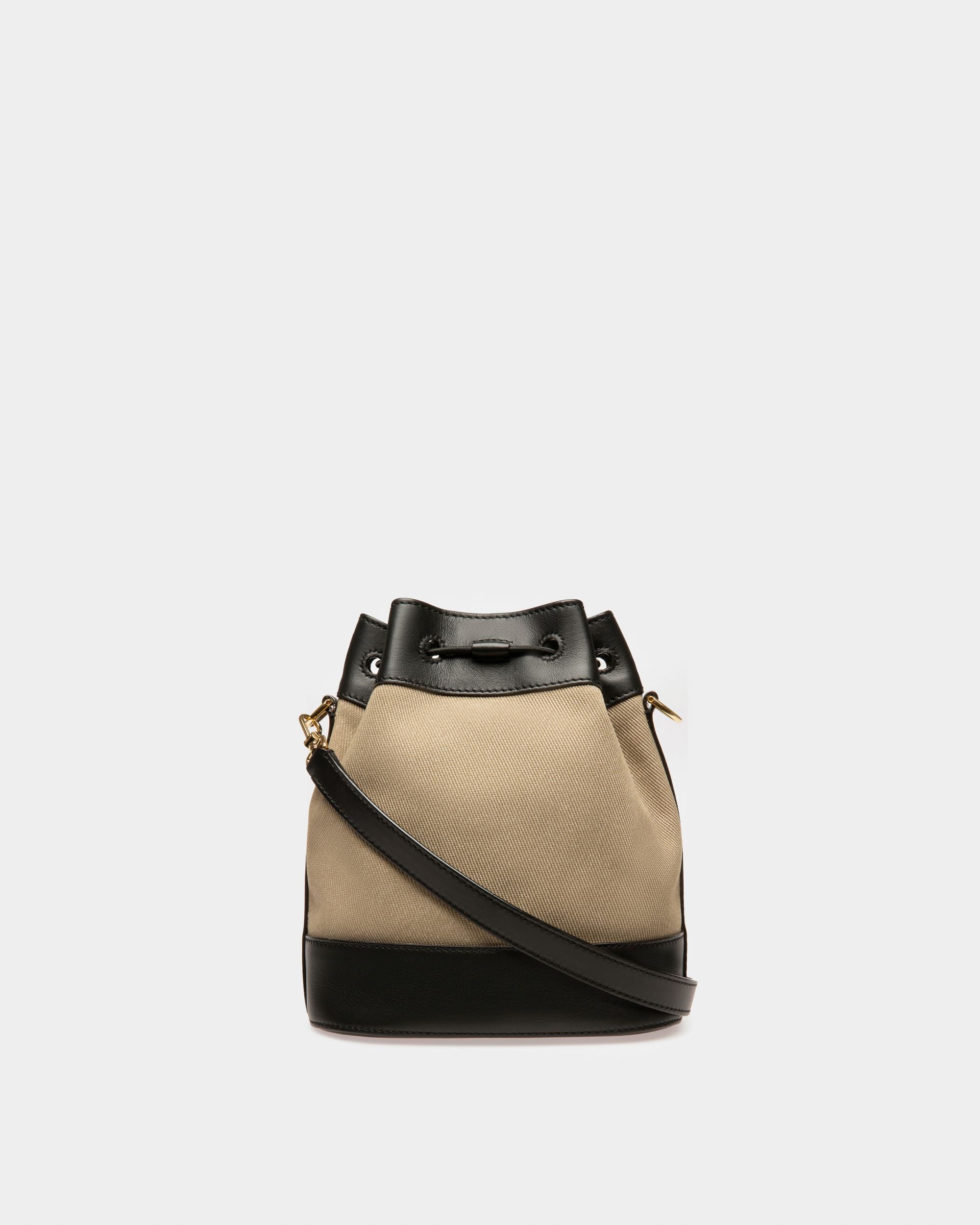 Cleoh Sac Sceau En Tissu Couleur Sable - Femme - Bally - 02