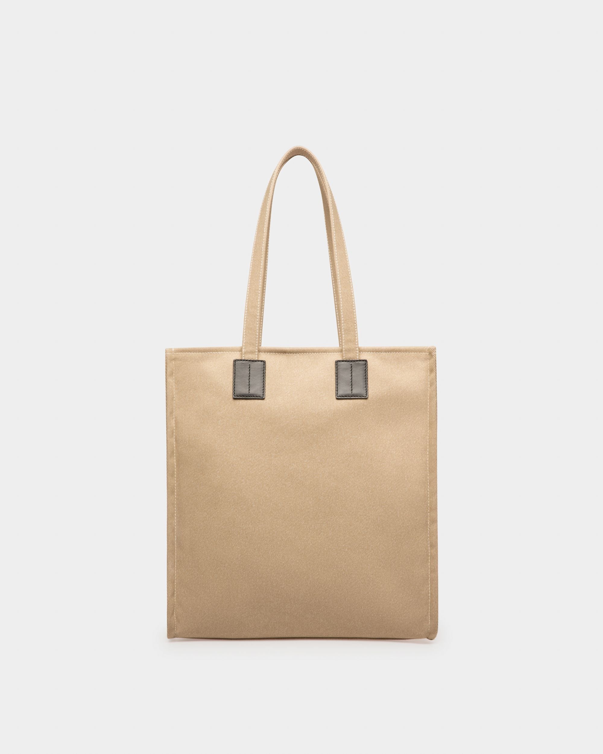 Crystalia Cabas En Toile Couleur Sable - Femme - Bally - 02