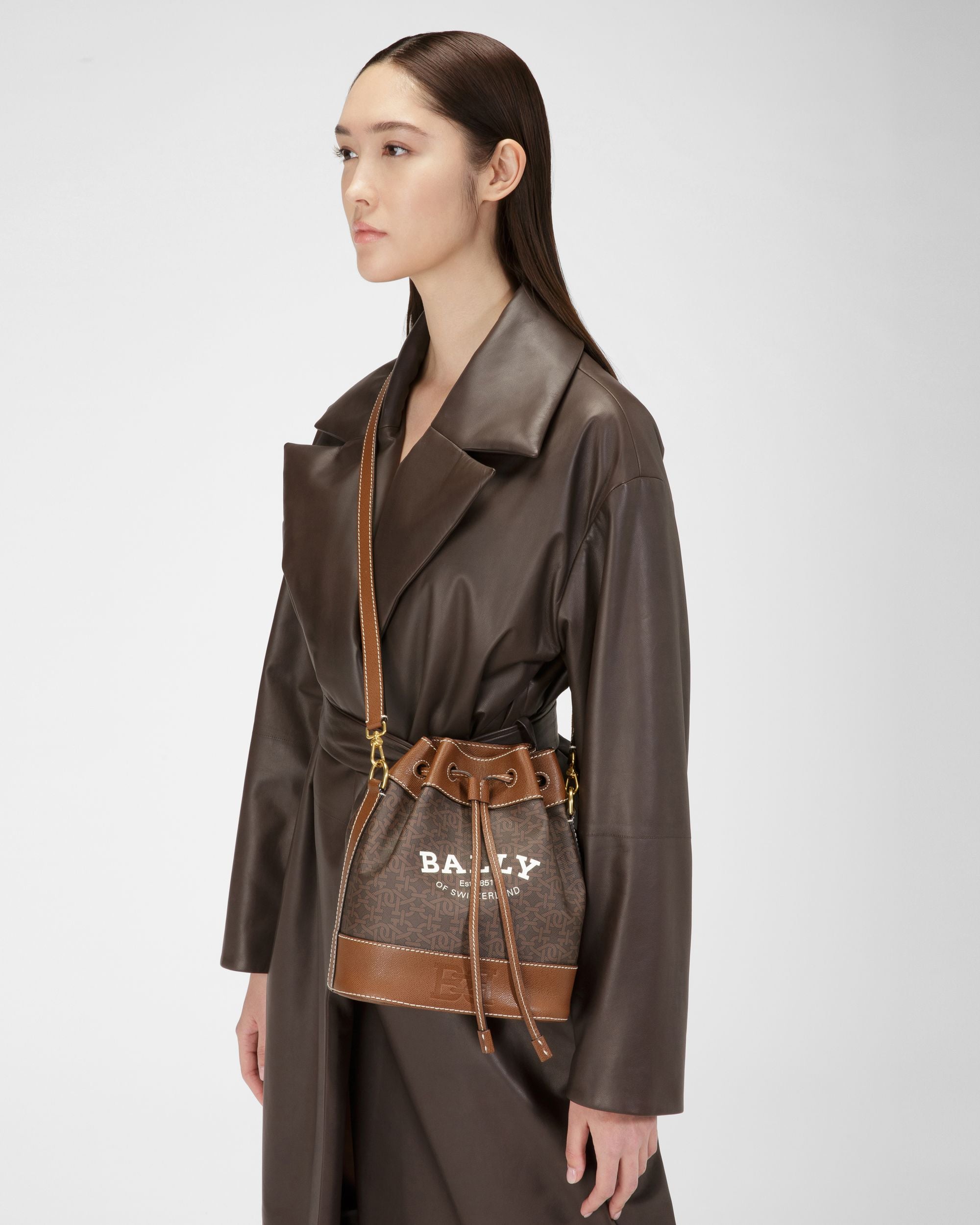Cleoh Beuteltasche Aus Braunem Tpu - Damen - Bally - 01