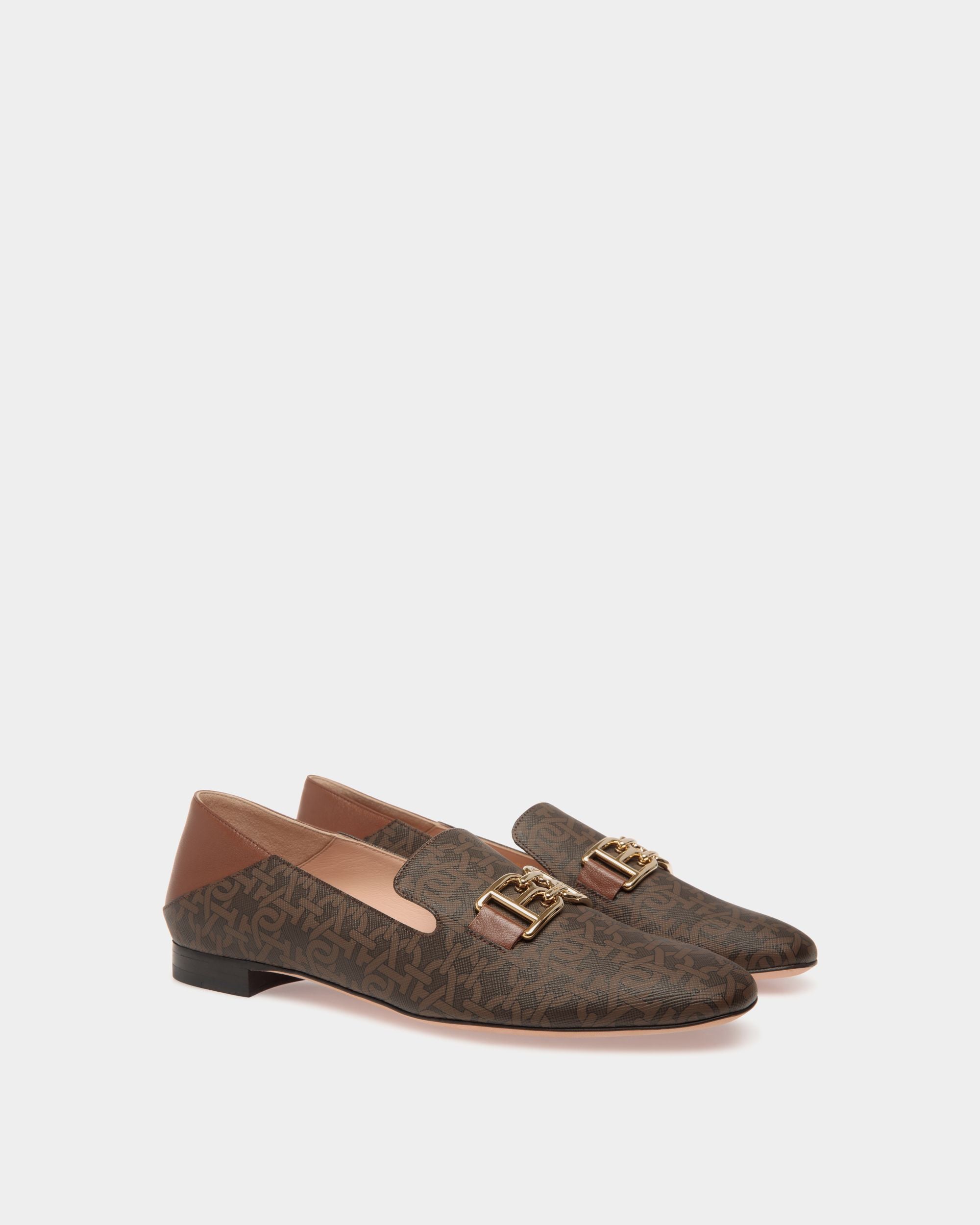 Slipper In Brown Mix Cotton - Damen - Bally - 02