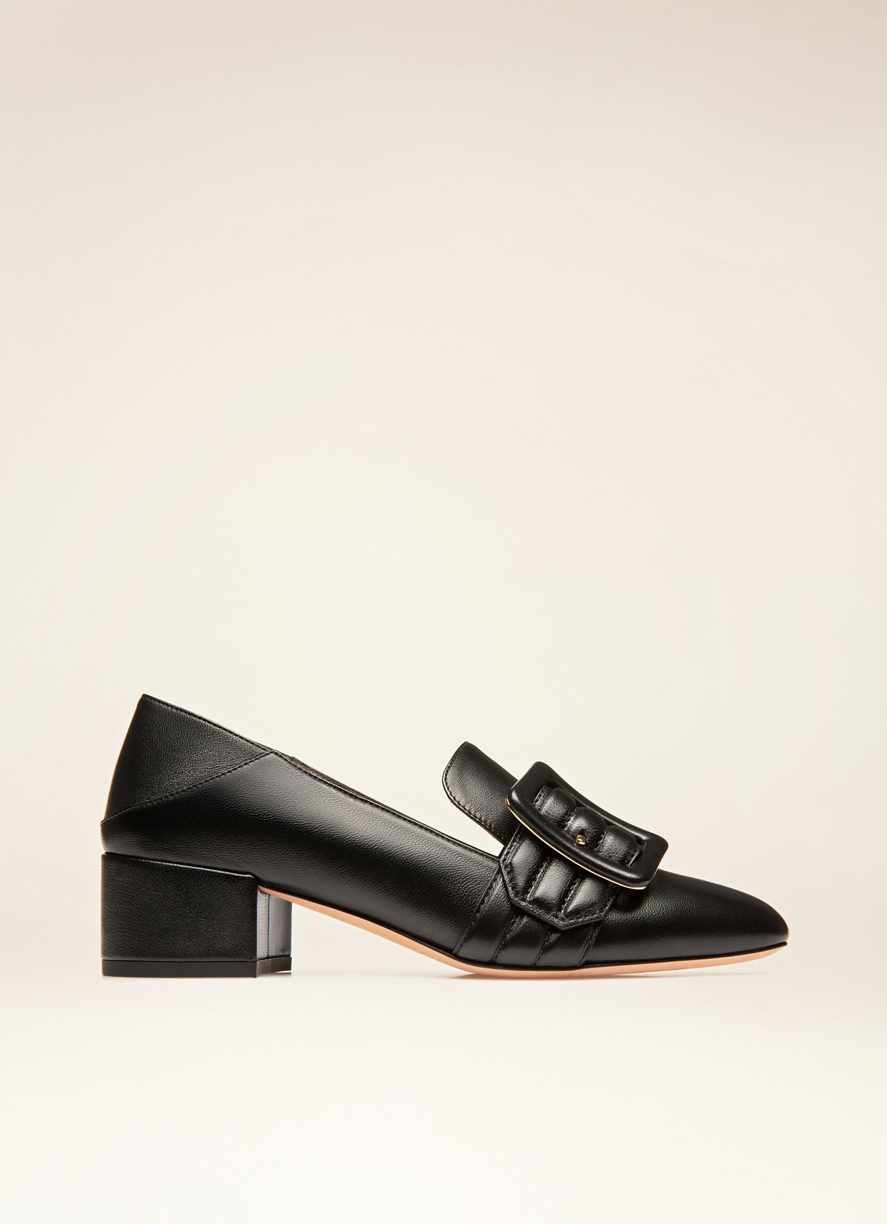 Bell Du Jour Pump in Black Leather - Women's - Bally - 01