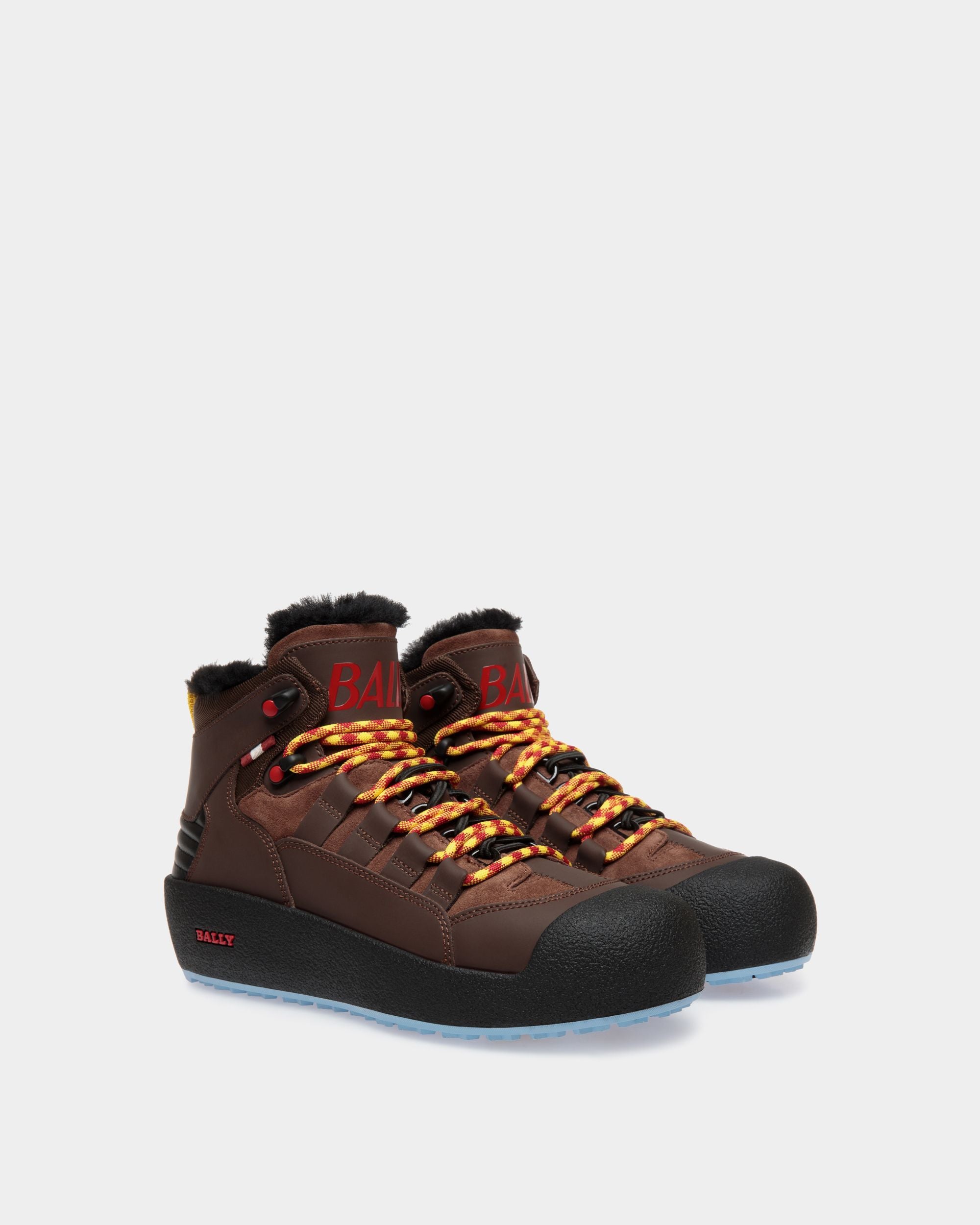 Bally Curling Booties In Brown Leather - Donna - Bally - 02