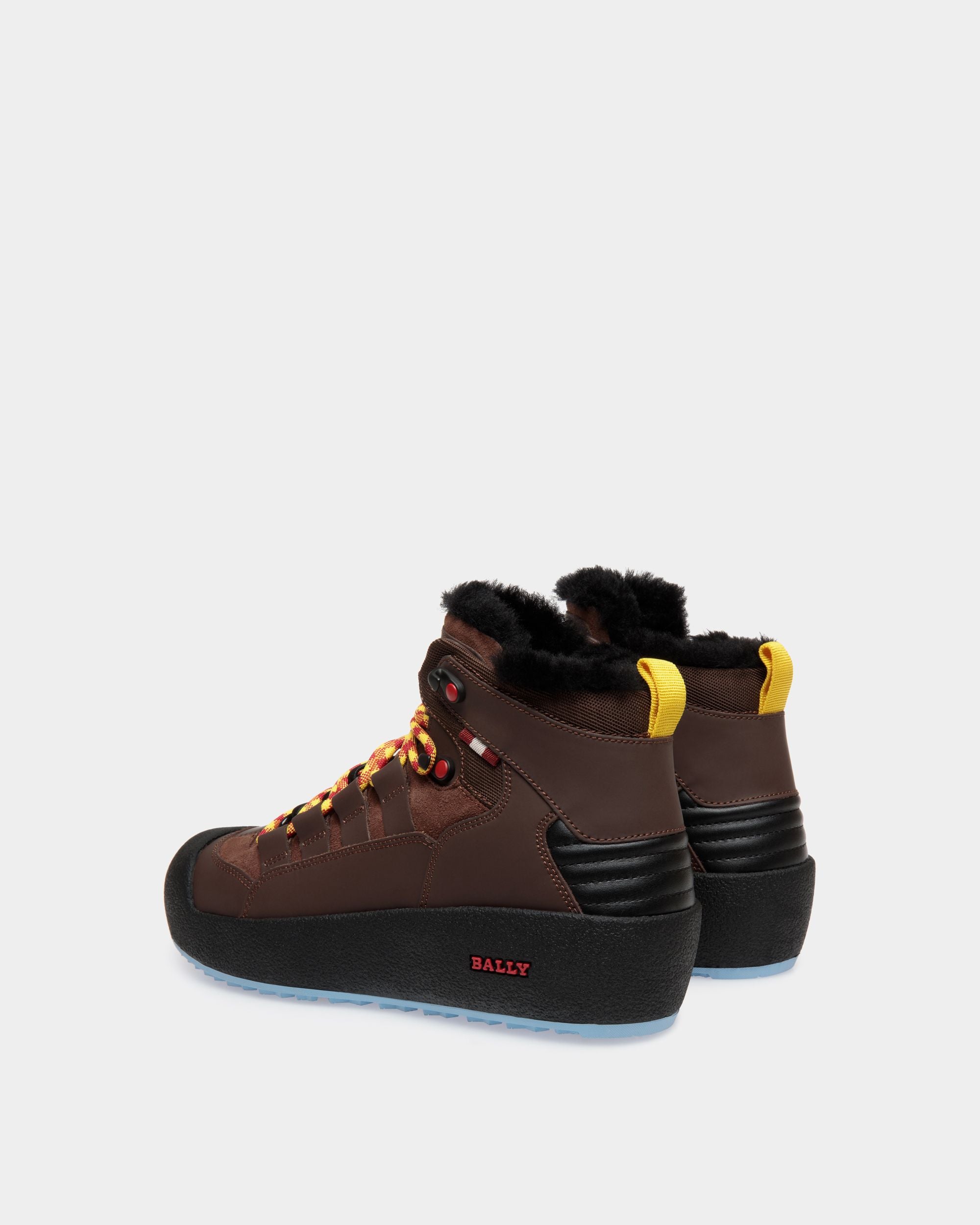 Bally Curling Booties In Brown Leather - Donna - Bally - 03