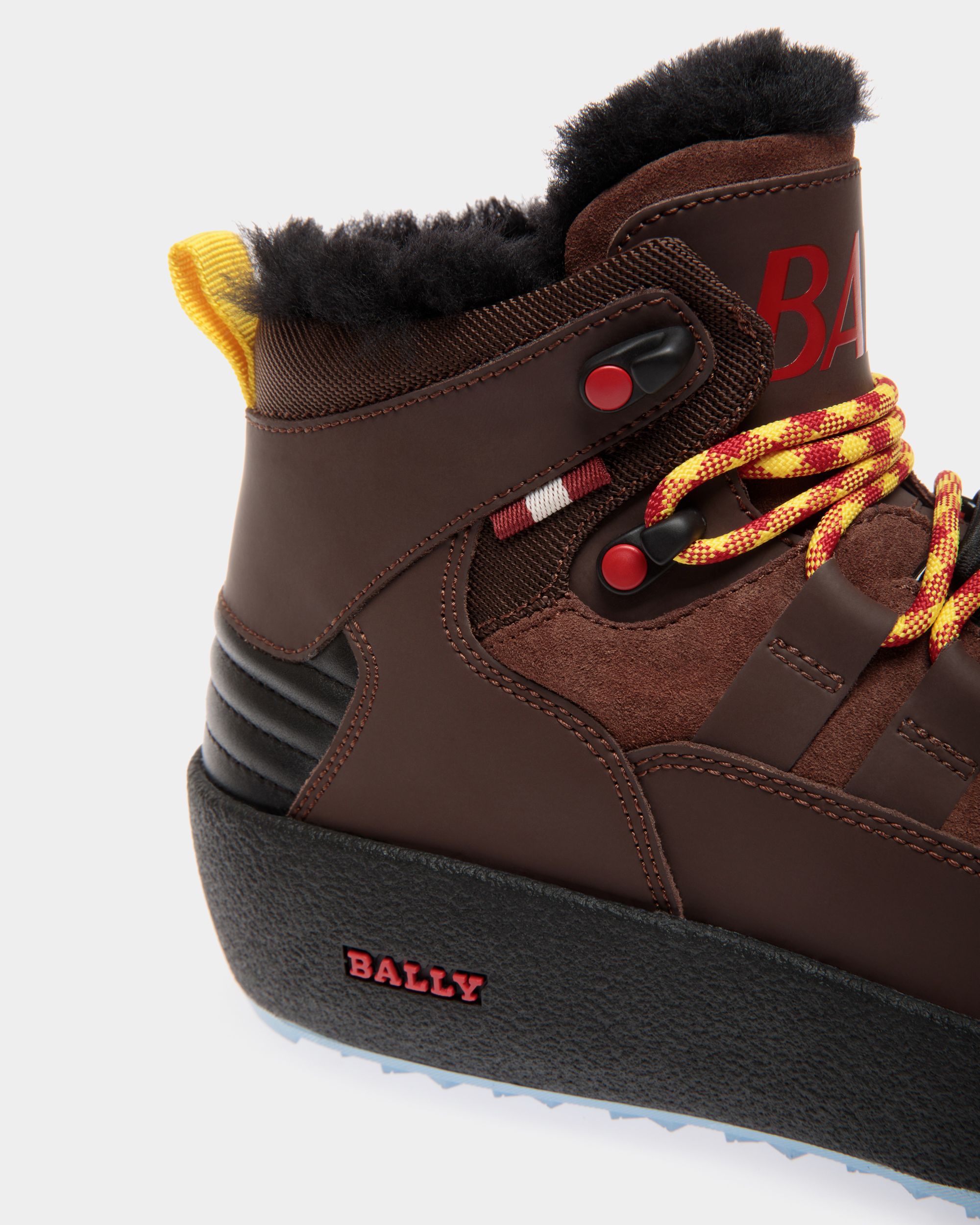 Bally Curling Booties In Brown Leather - Donna - Bally - 05
