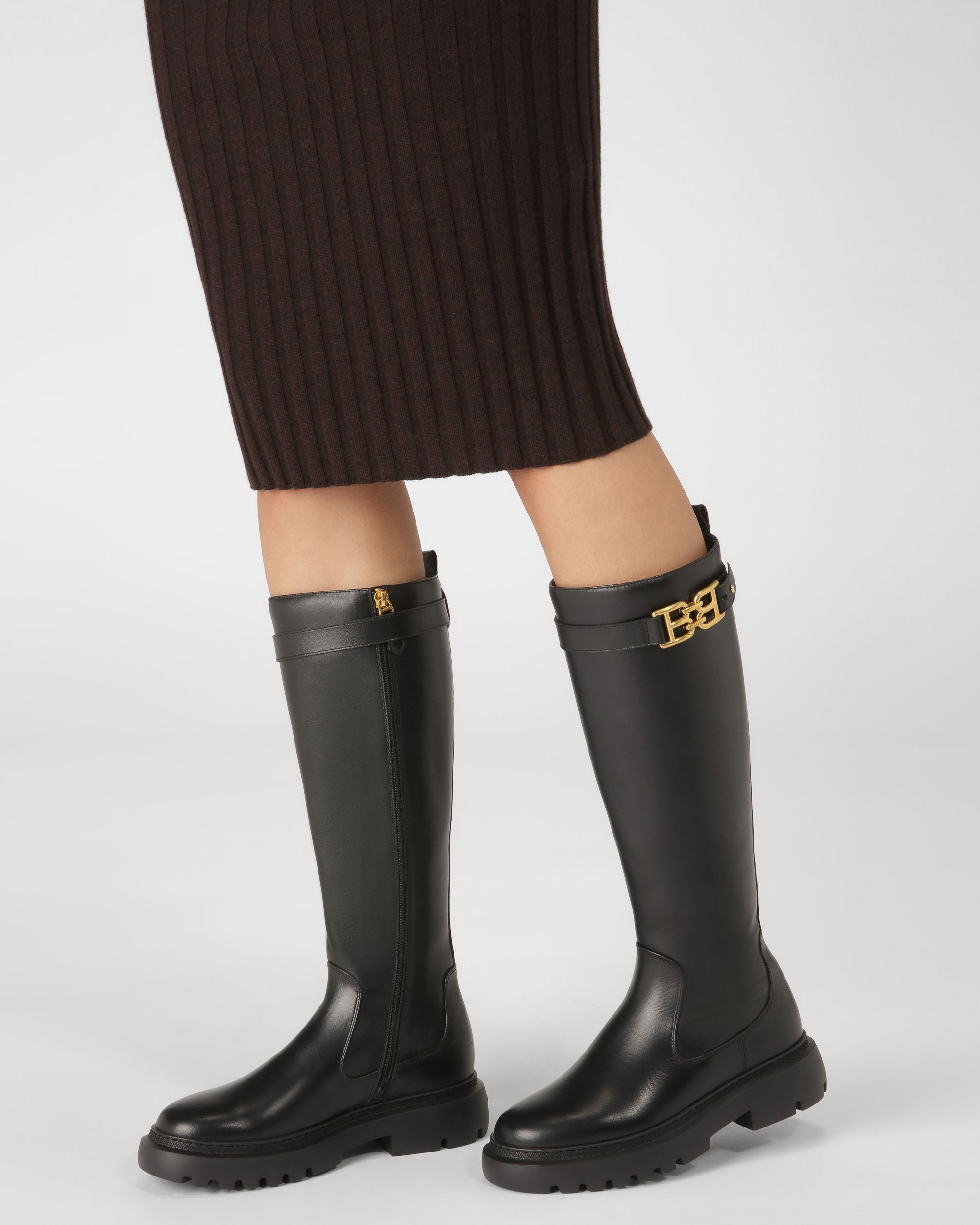 Gaila Stiefel Aus Schwarzem Leder - Damen - Bally - 02