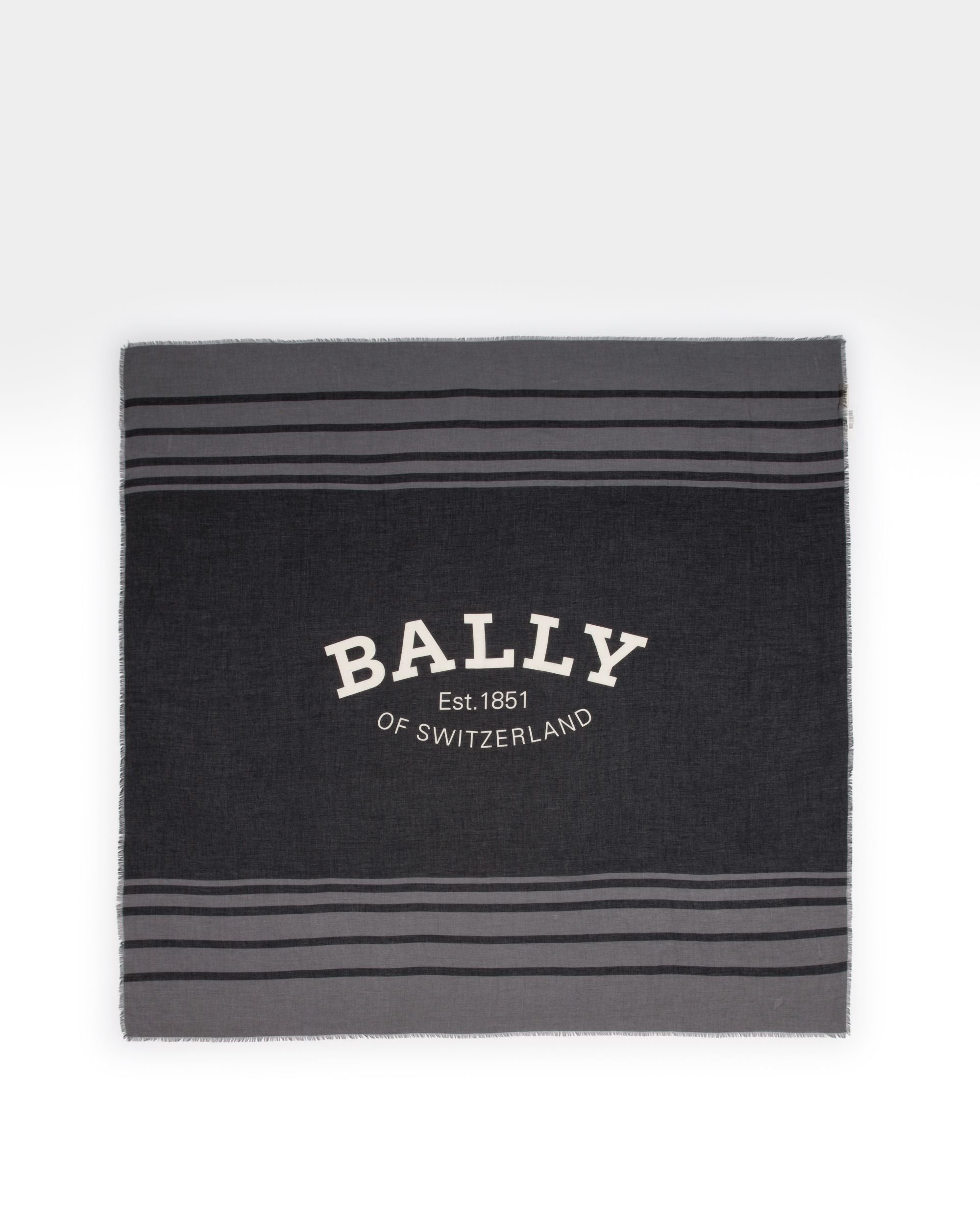 Schal Aus Marineblauer Schurwolle - Herren - Bally - 02