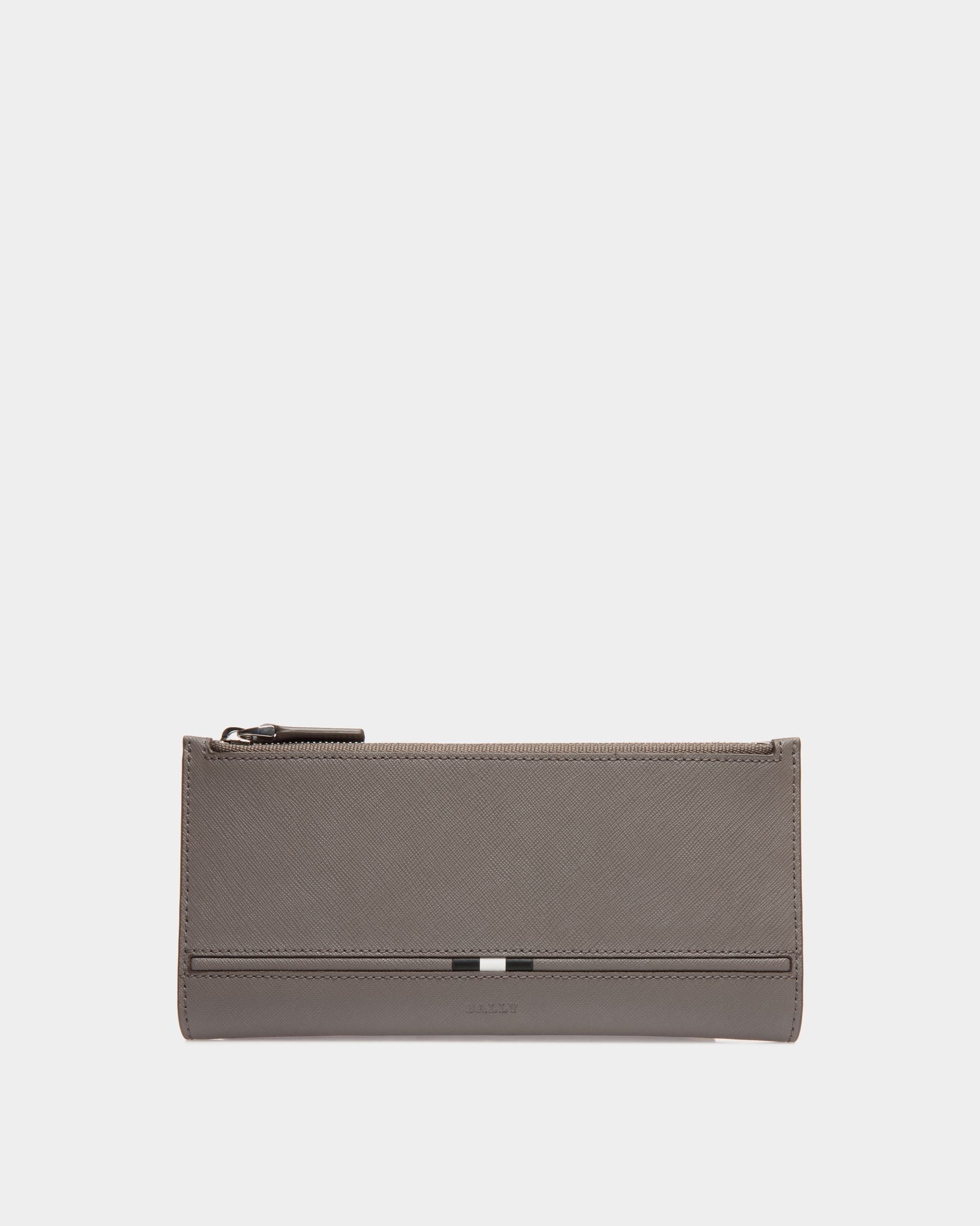 Continental Wallet In Grey Bovine Split - Homme - Bally - 01