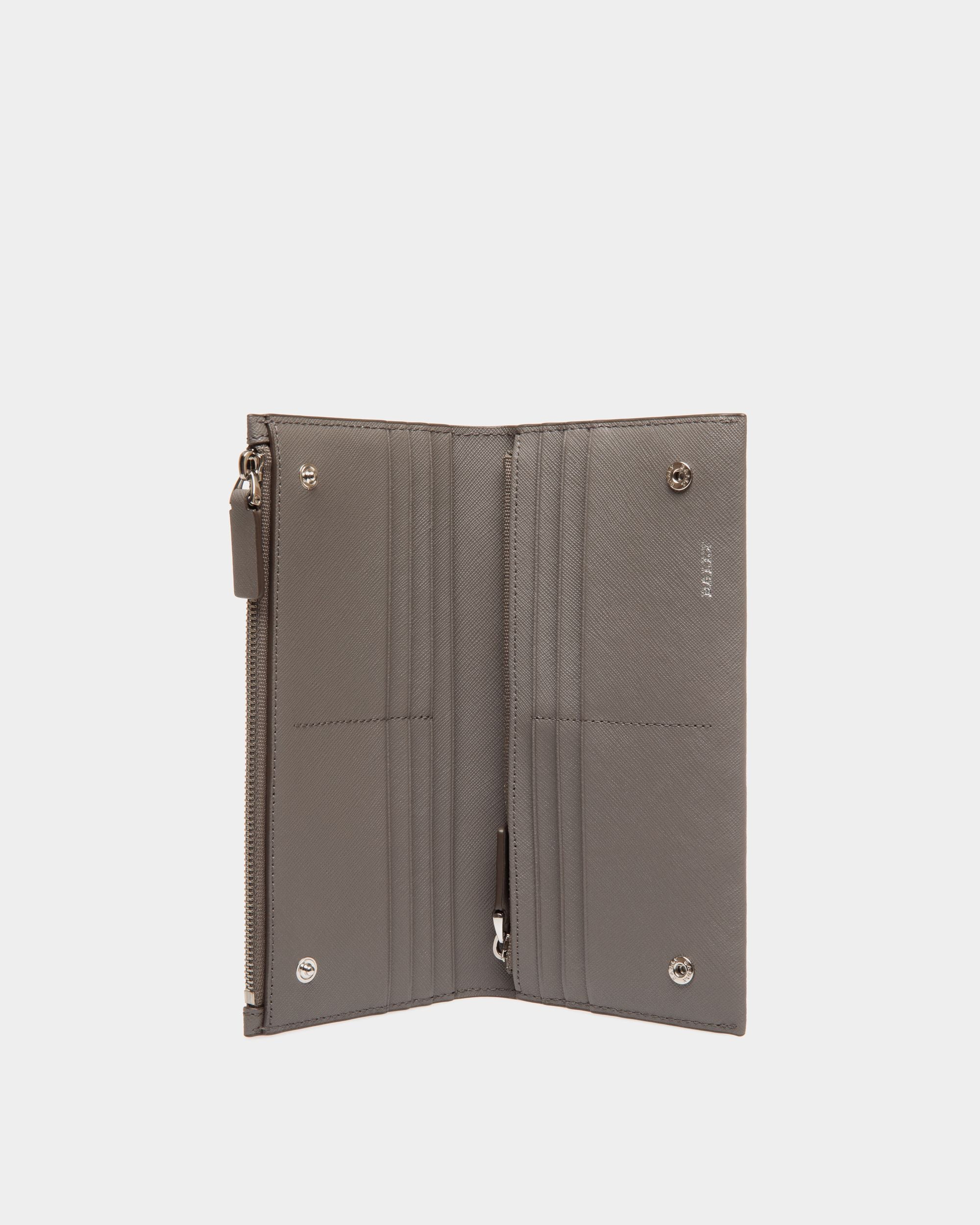 Continental Wallet In Grey Bovine Split - Homme - Bally - 03