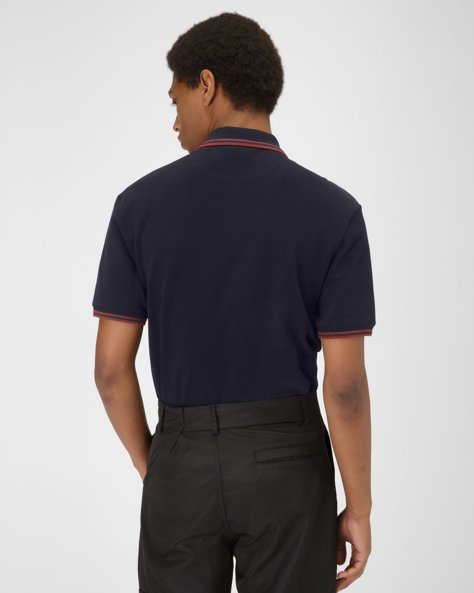 B-Chain Poloshirt Baumwoll-Poloshirt In Marineblau - Herren - Bally - 03