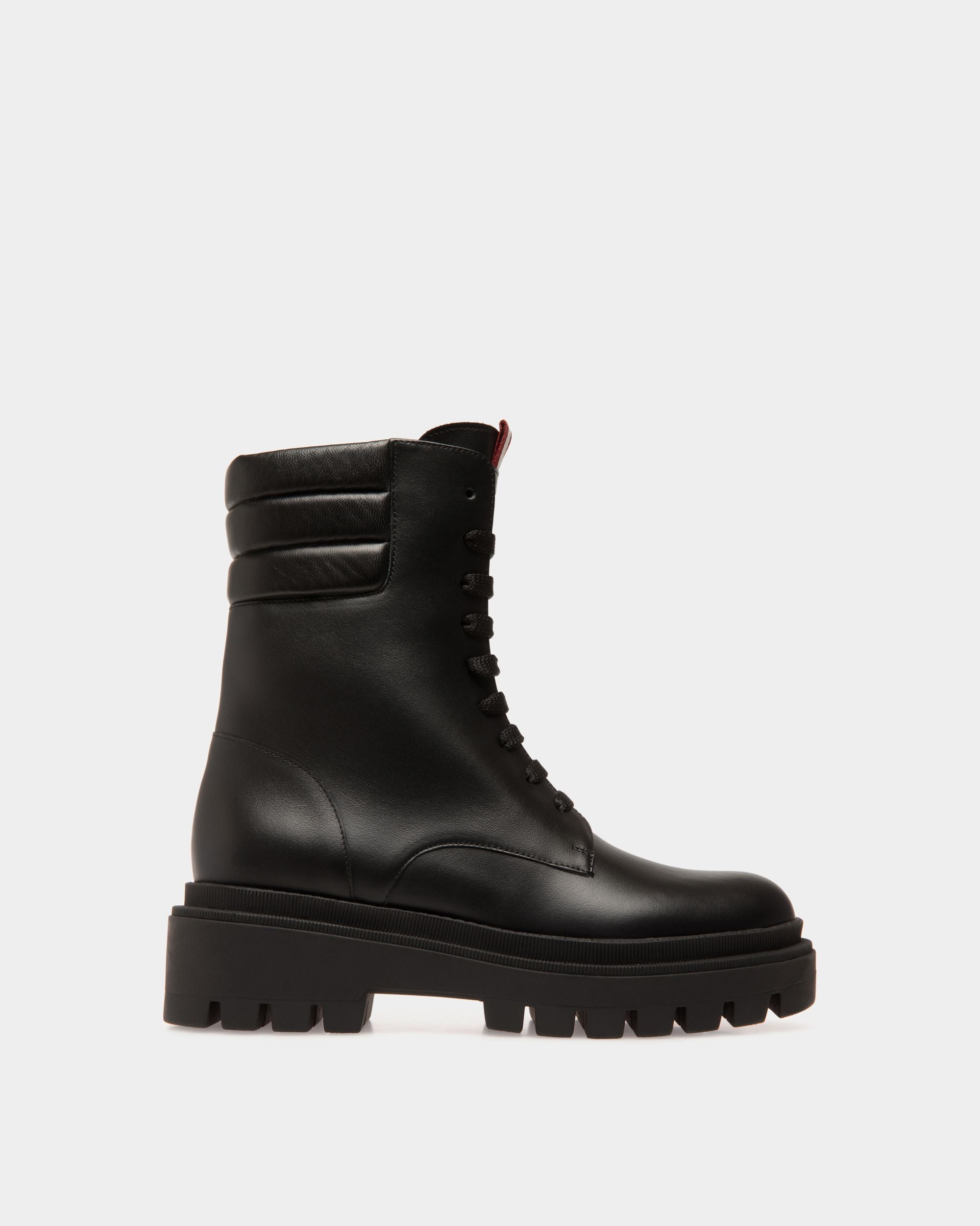 Booties In Black Leather - Femme - Bally - 01