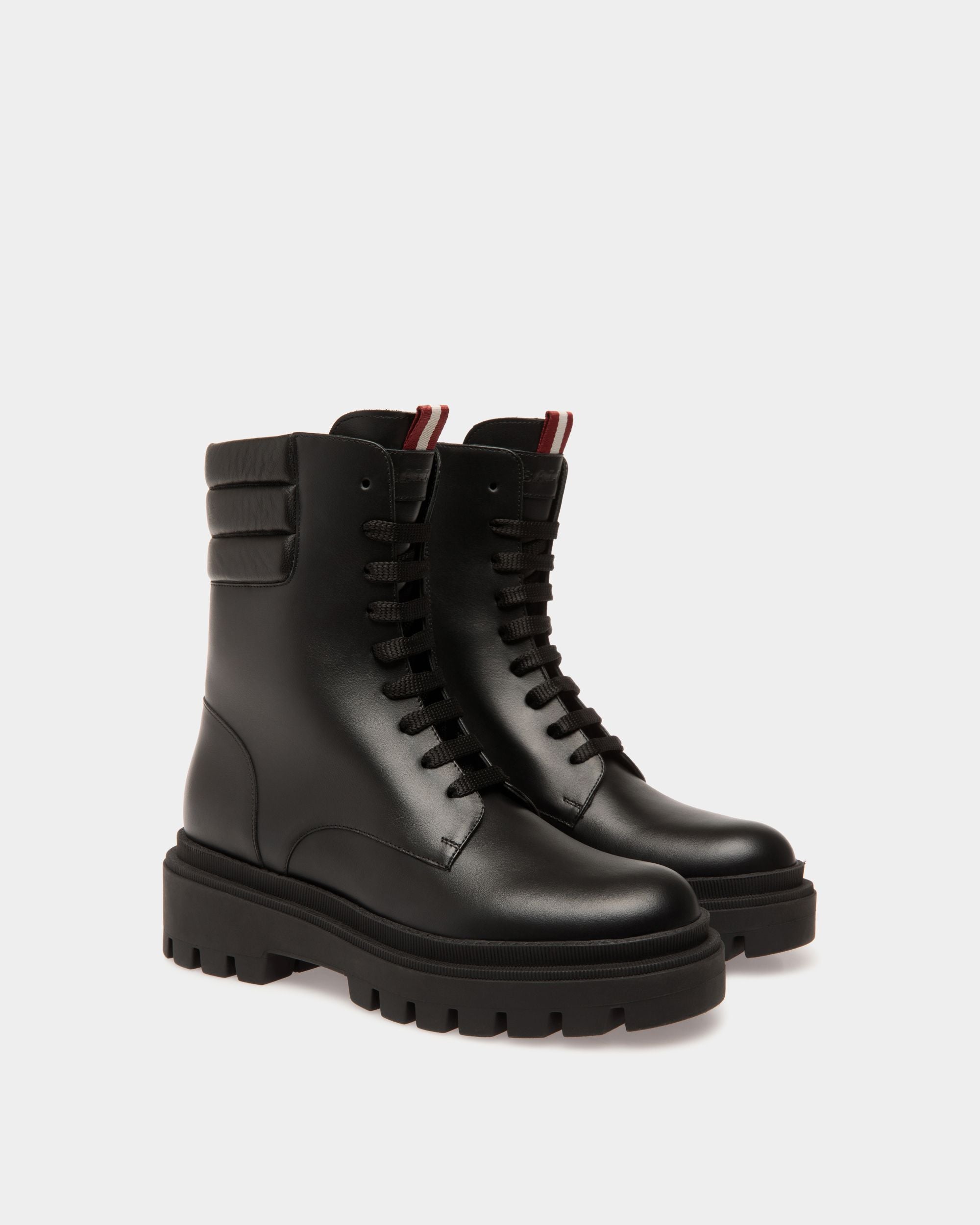 Booties In Black Leather - Femme - Bally - 02