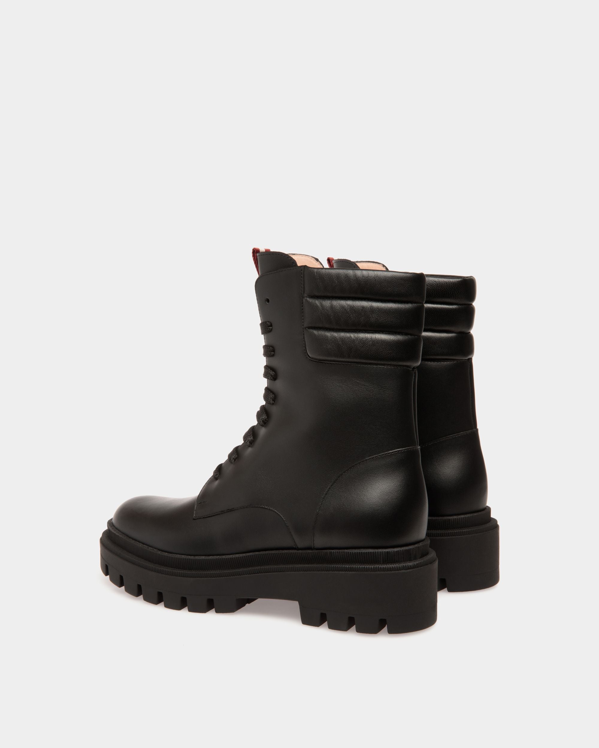 Booties In Black Leather - Femme - Bally - 03