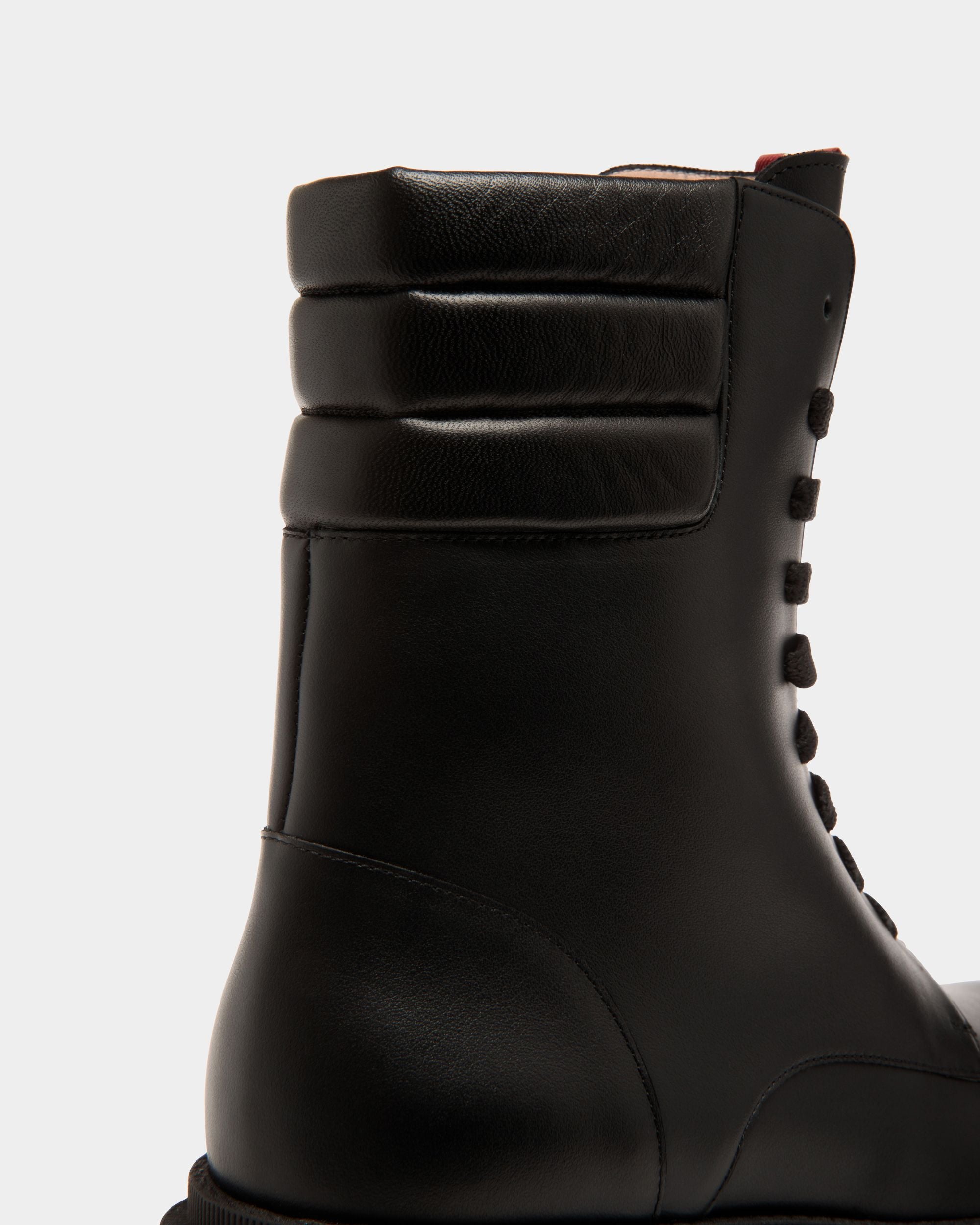 Booties In Black Leather - Femme - Bally - 05