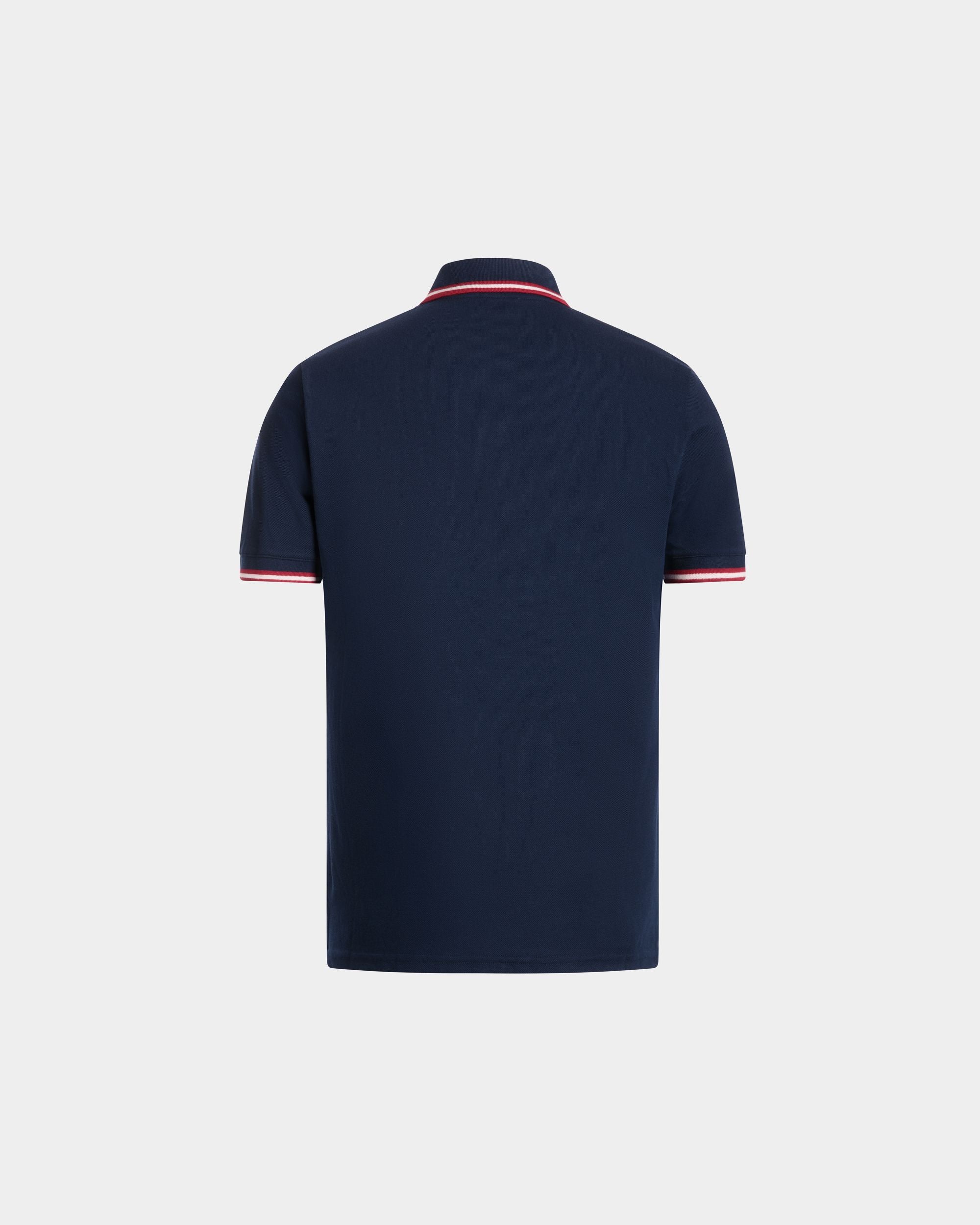 Polo In Cotone Piqué Blu - Uomo - Bally - 03