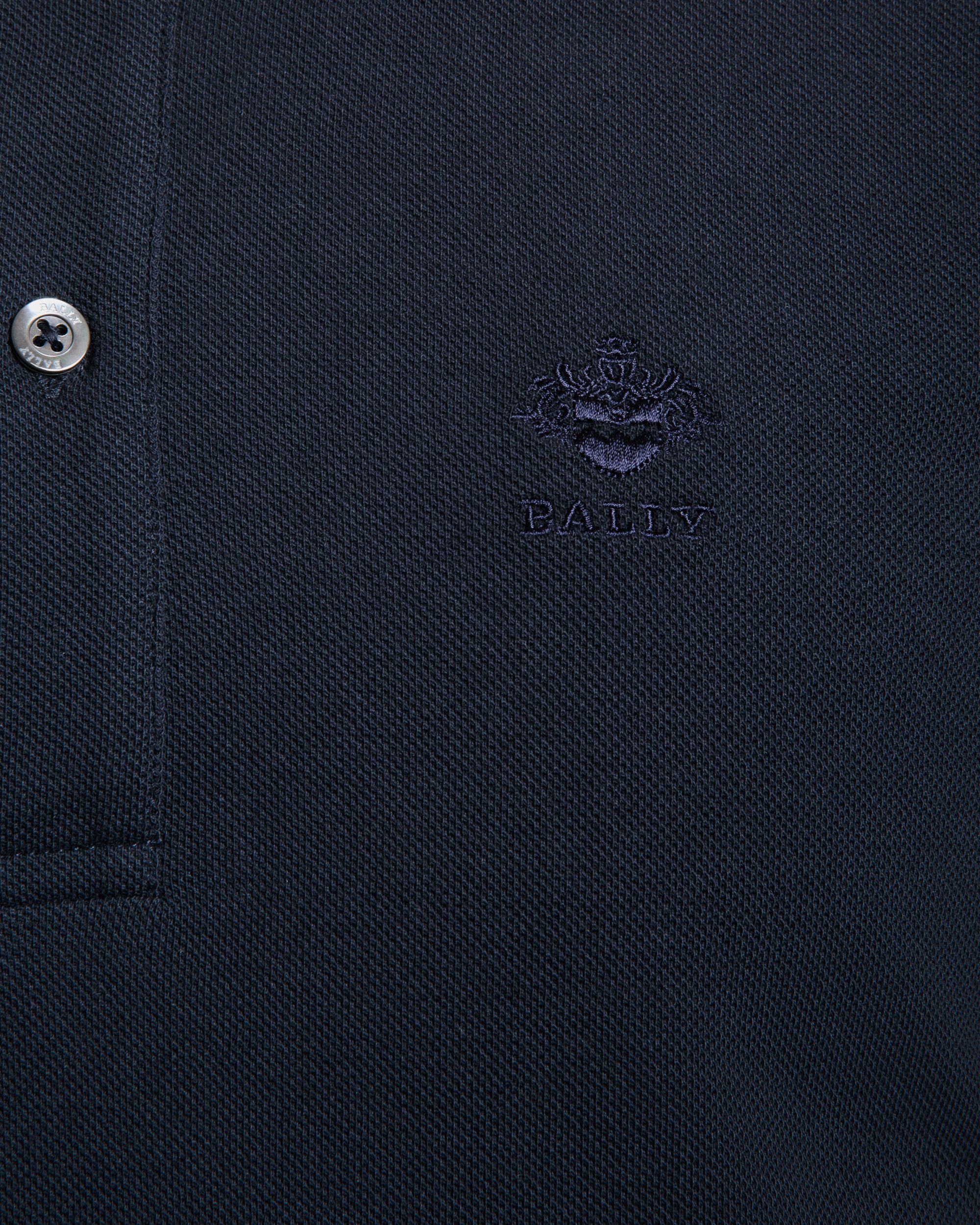 Polo In Cotone Piqué Blu - Uomo - Bally - 02