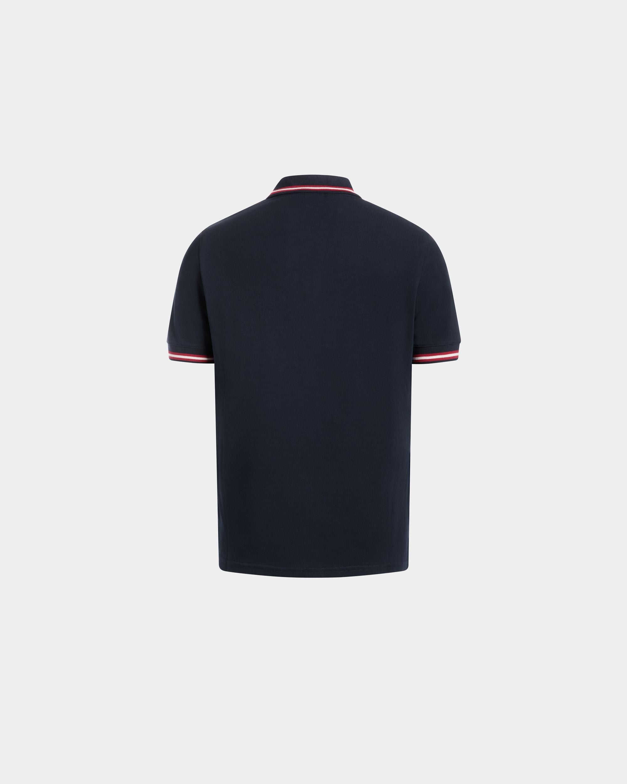 Polo In Cotone Piqué Blu - Uomo - Bally - 03
