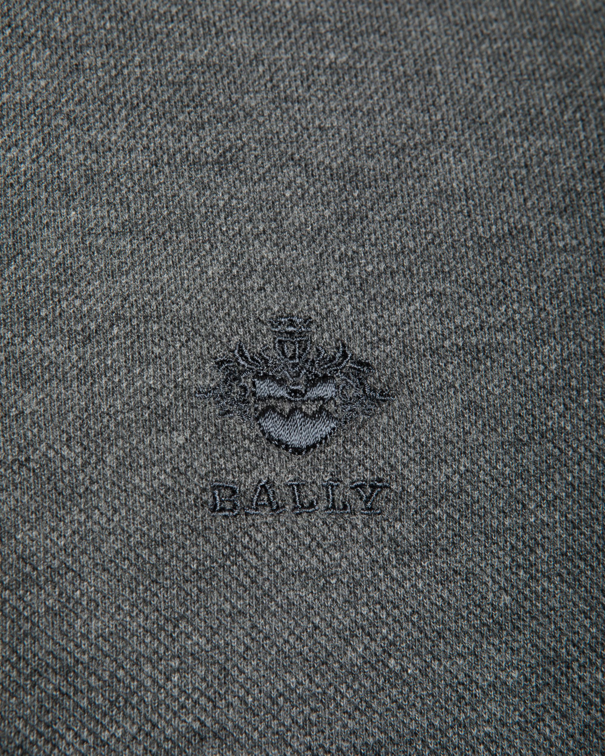 Polo In Grey Cotton - Homme - Bally - 02