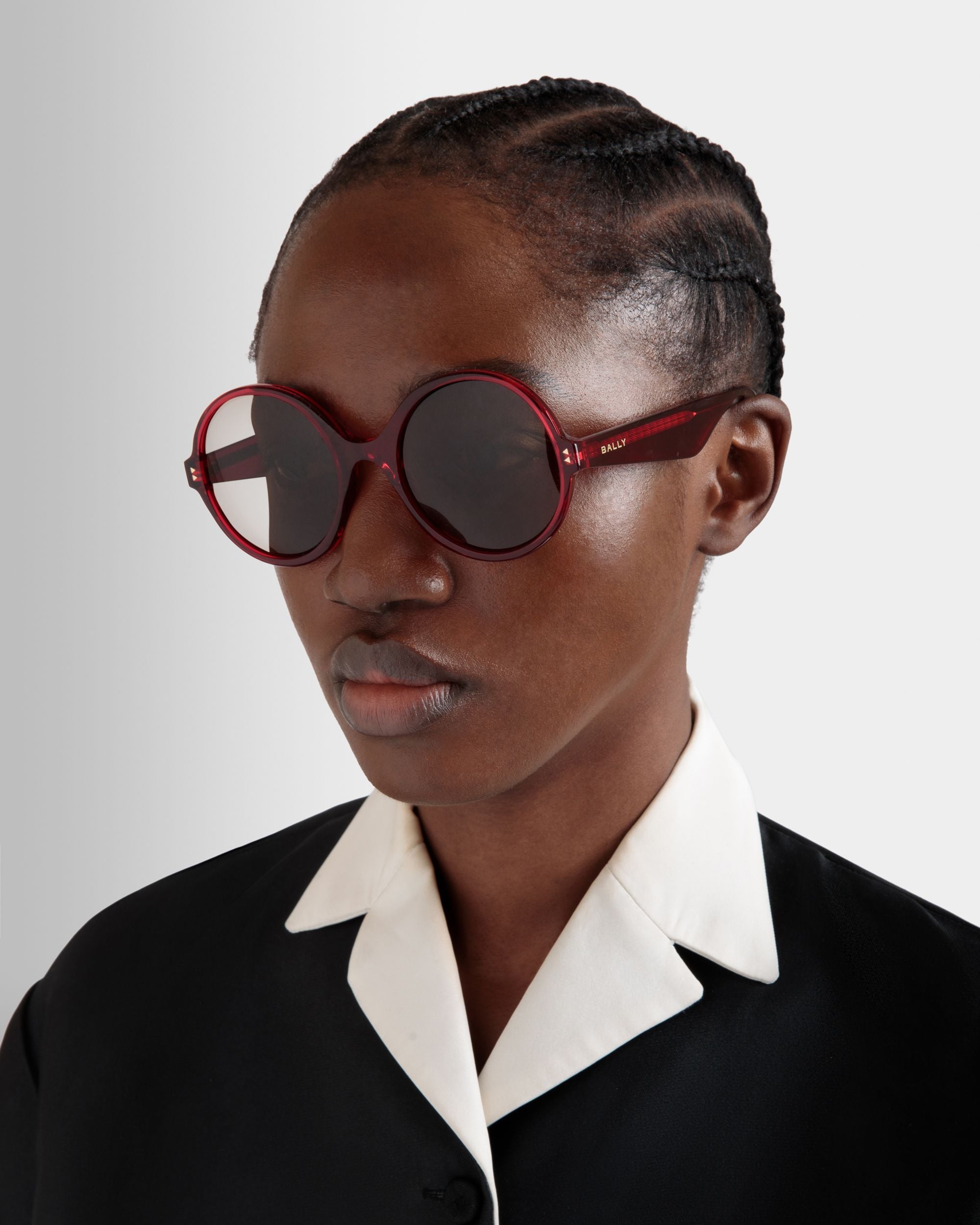 Ursula Sunglasses In Red Acetate - Women's - Bally - 02