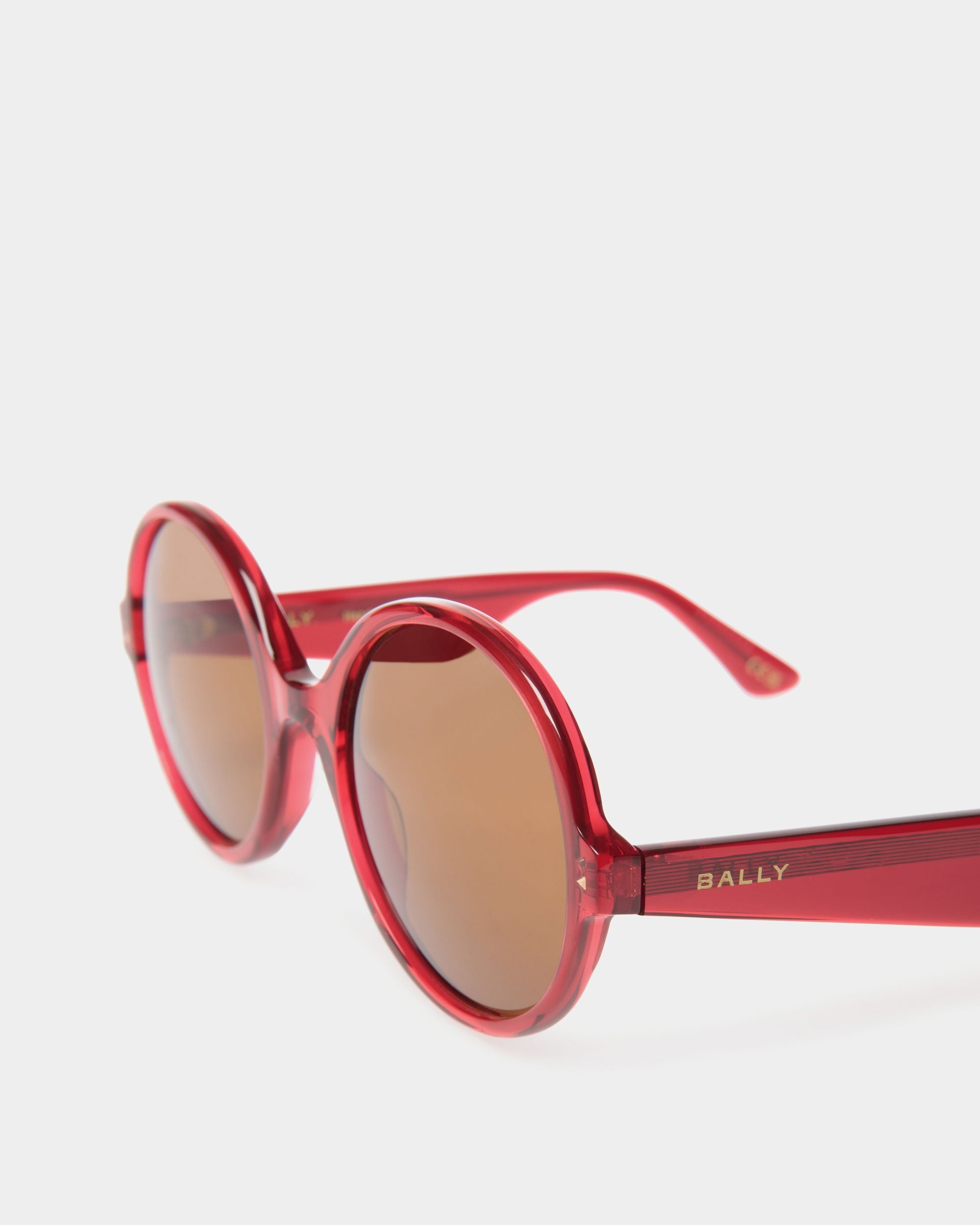 Ursula Sunglasses In Red Acetate - Women's - Bally - 04