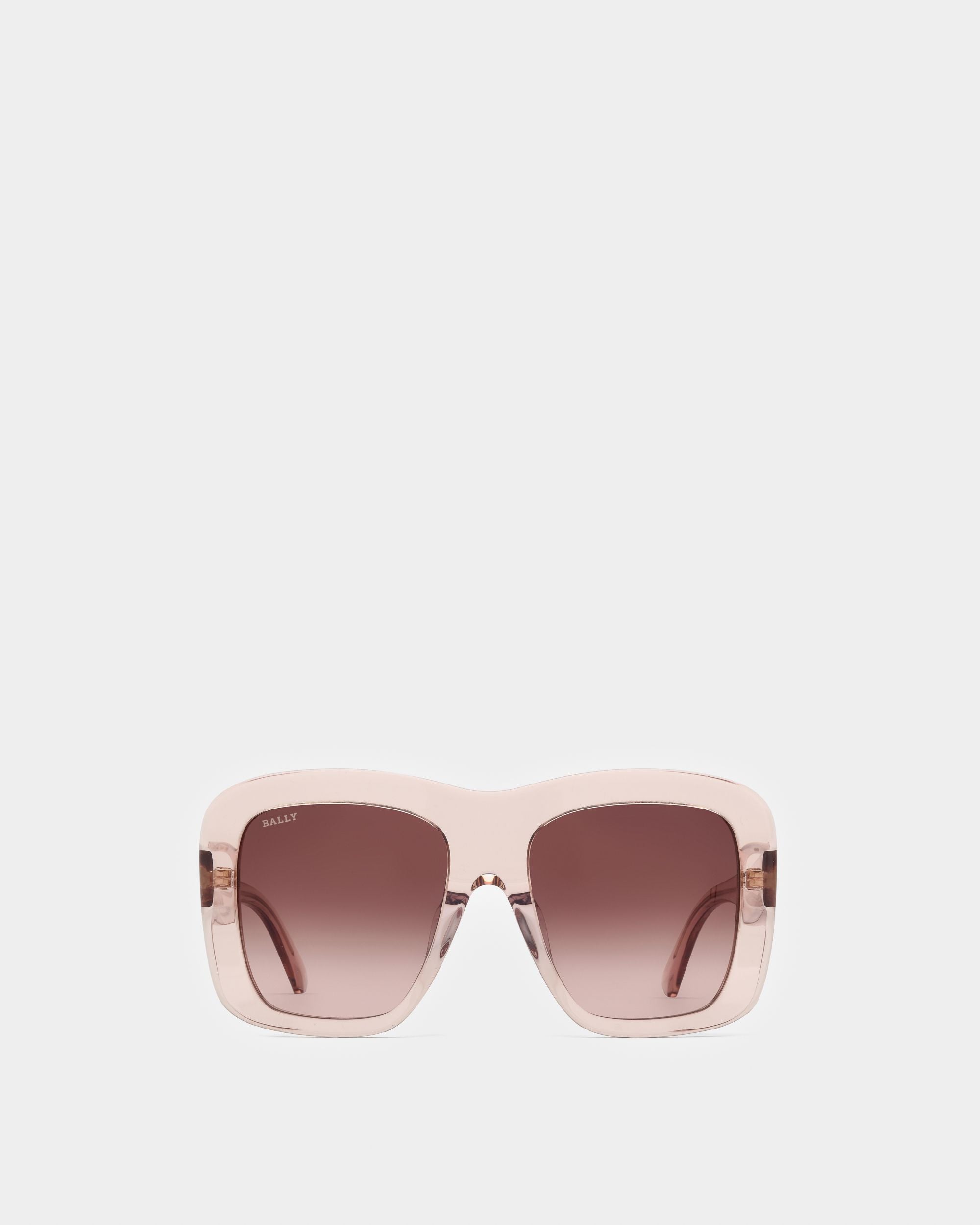 Constance Lunettes De Soleil En Acétate Rose Brillant - Femme - Bally - 01