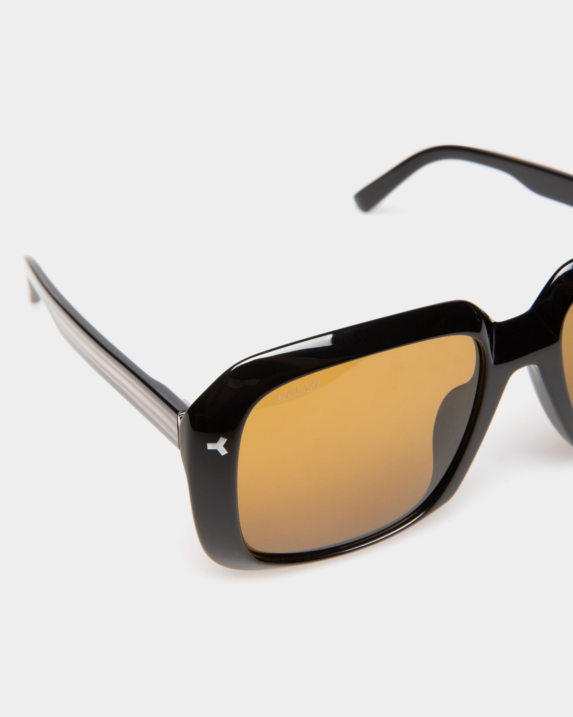 Thun Lunettes De Soleil En Acétate Noir Brillant - Homme - Bally - 02