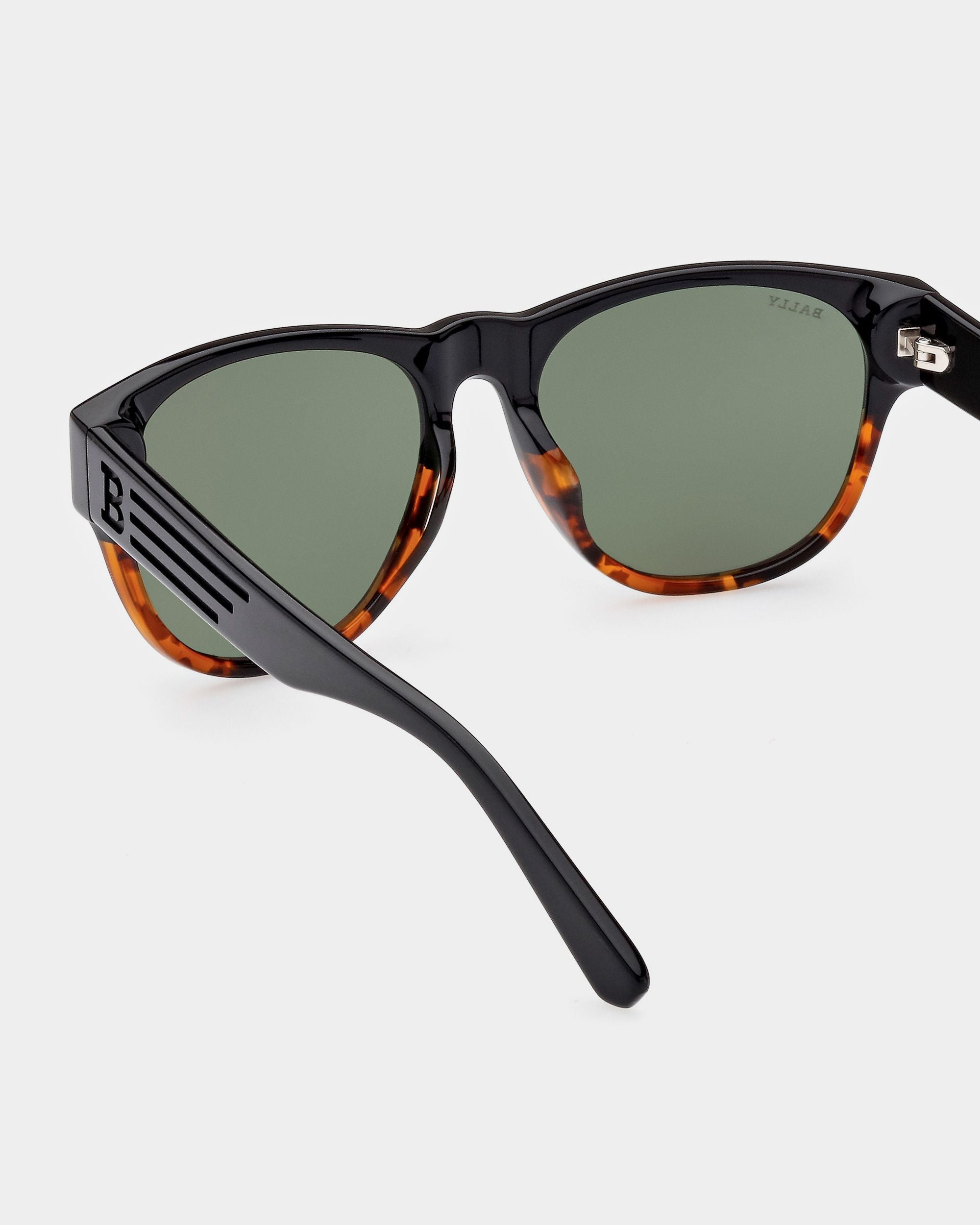 Lunettes De Soleil Medel En Acétate Marron Havane Et Noir - Homme - Bally - 02