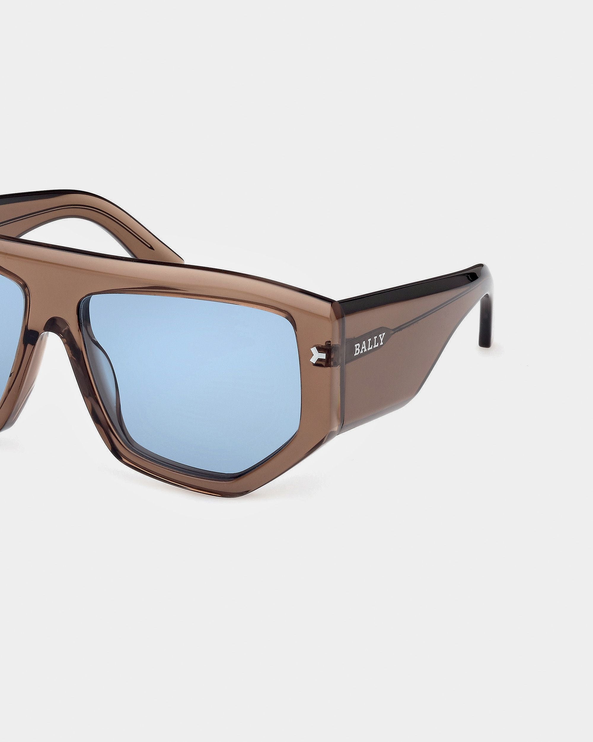 Meg Occhiali Da Sole Full-Rim Geometrici In Plastica Beige Lucida - Other - Bally - 03