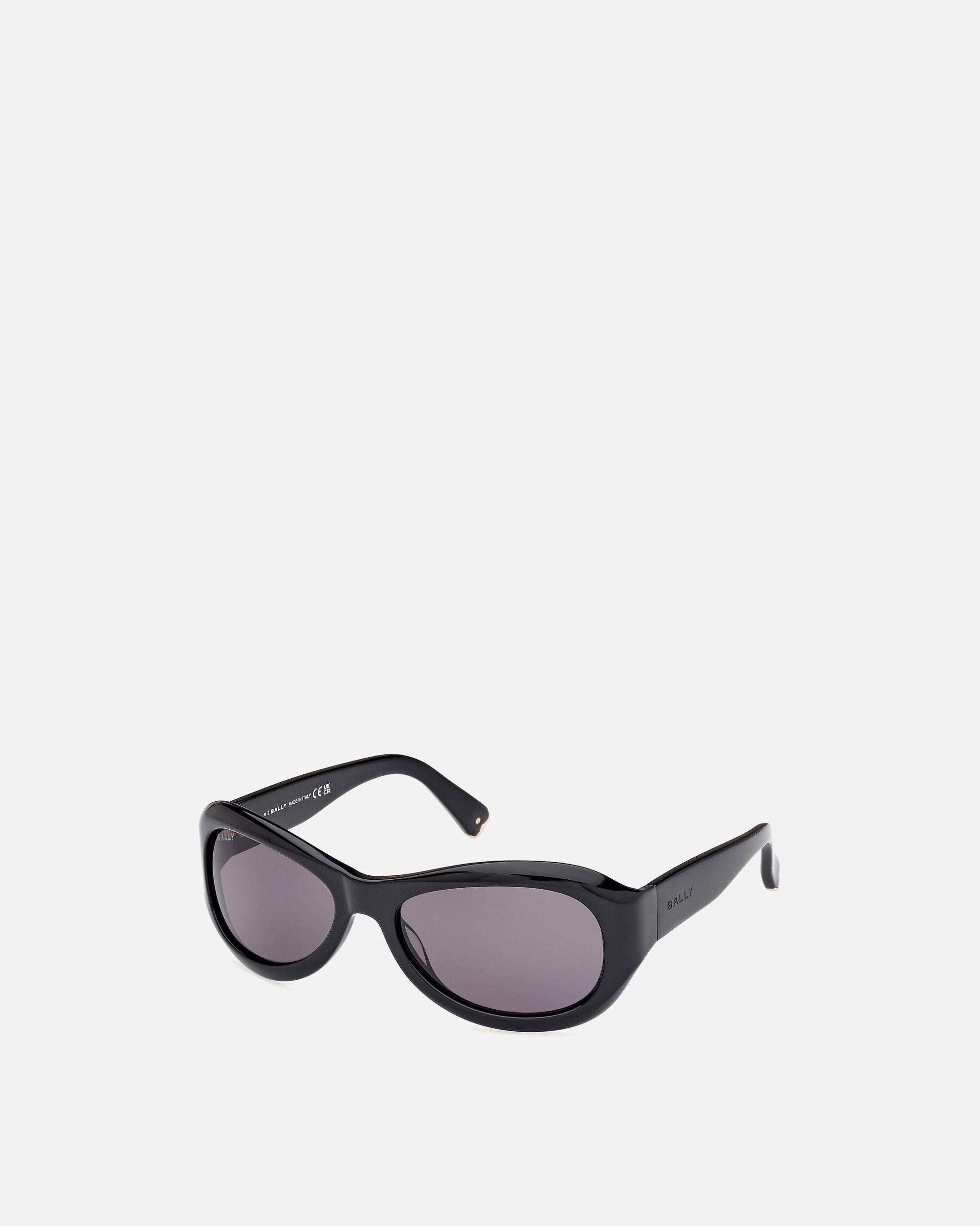 Maurice Acetate Sunglasses in Black and Smoke - Other - Bally - 03