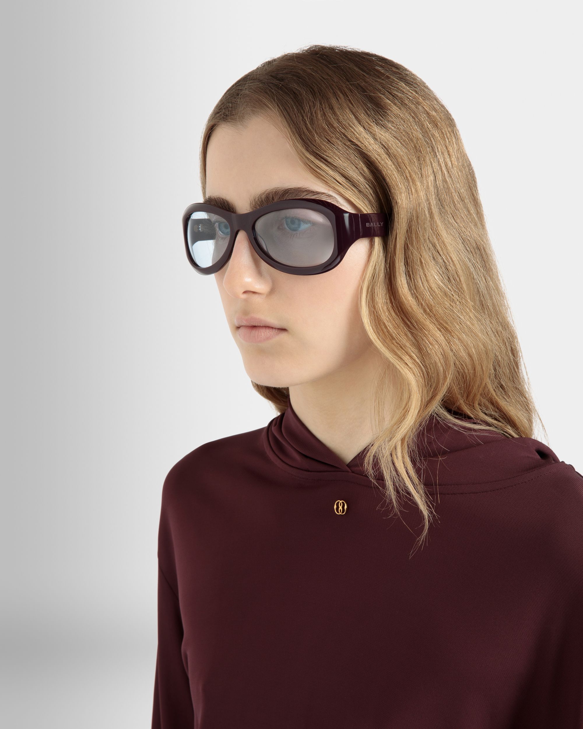 Maurice Acetate Sunglasses in Purple and Blue - Other - Bally - 02