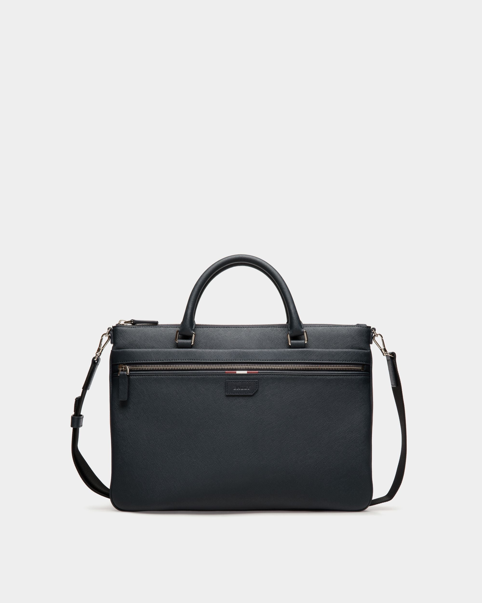 Brief Case In Blue Bovine Split - Herren - Bally - 01