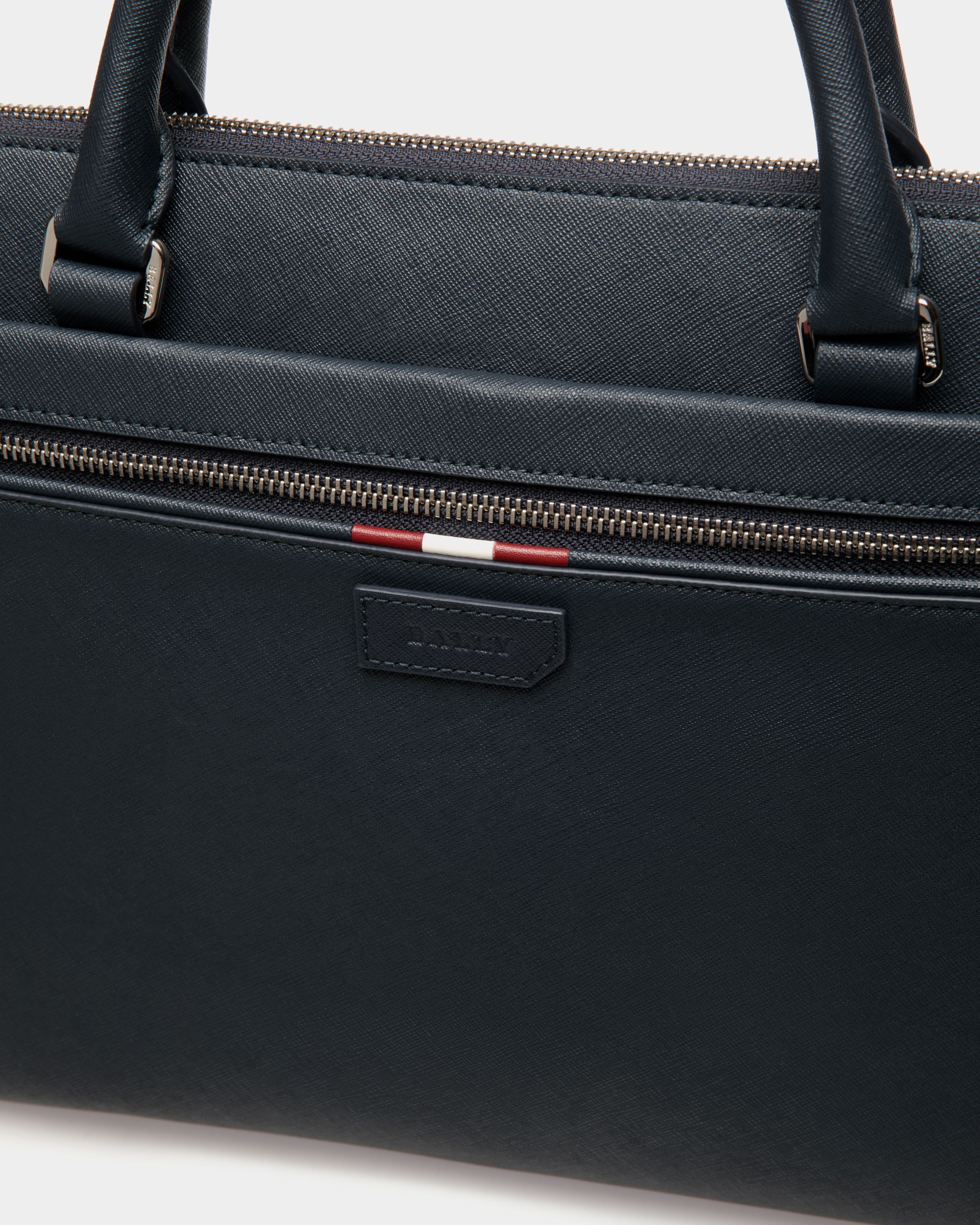 Brief Case In Blue Bovine Split - Herren - Bally - 05