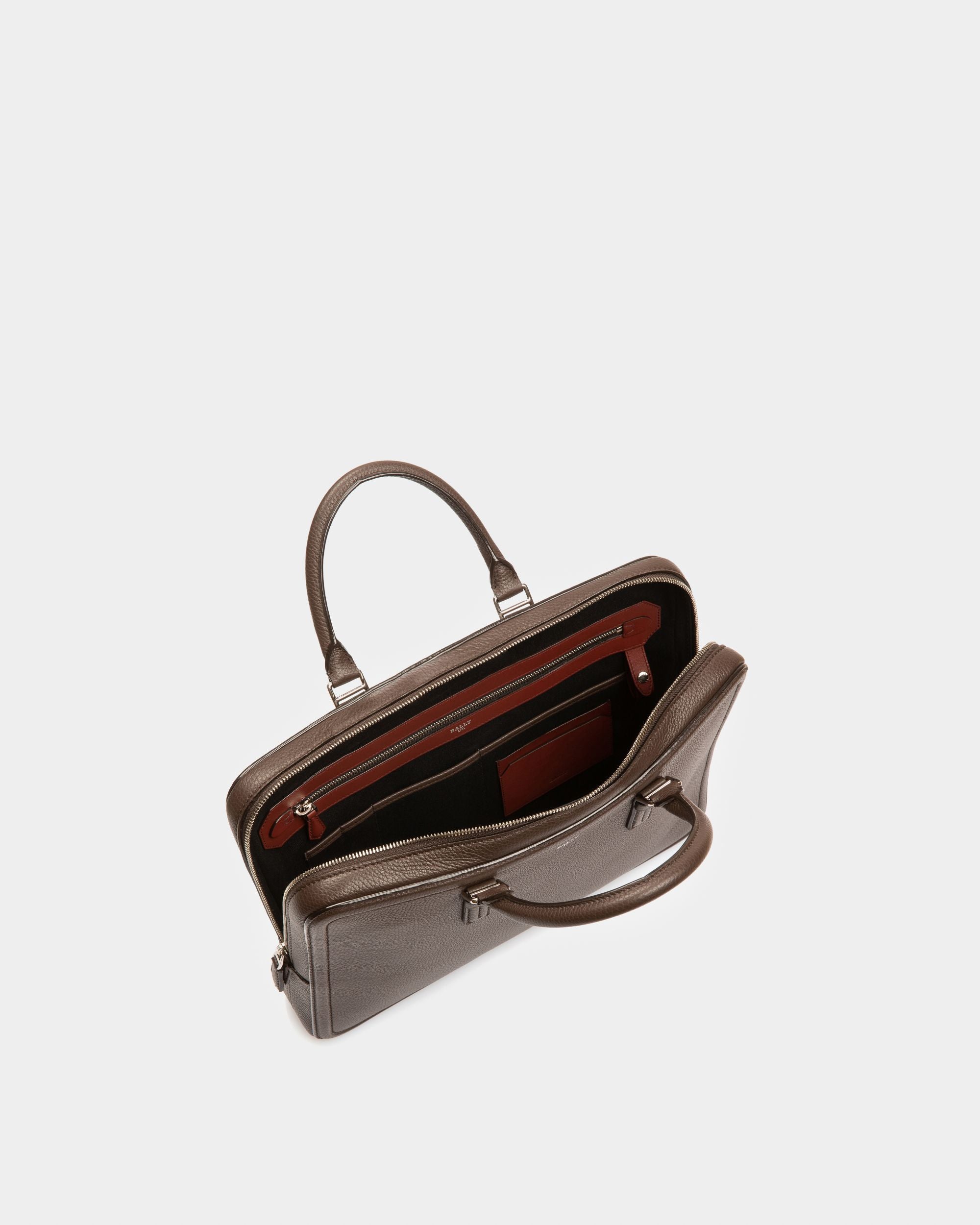 Sergy Business-Tasche Aus Ebenholzbraunem Leder Für Herren - Herren - Bally - 04