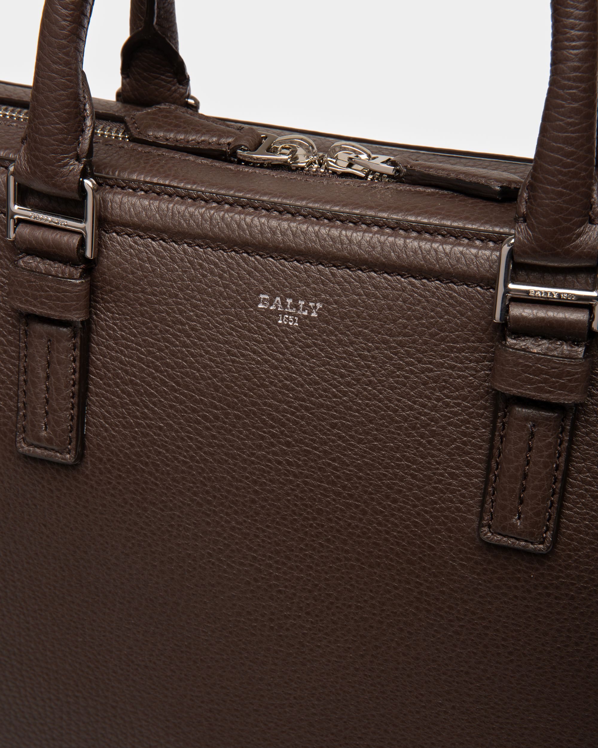 Sergy Business-Tasche Aus Ebenholzbraunem Leder Für Herren - Herren - Bally - 05