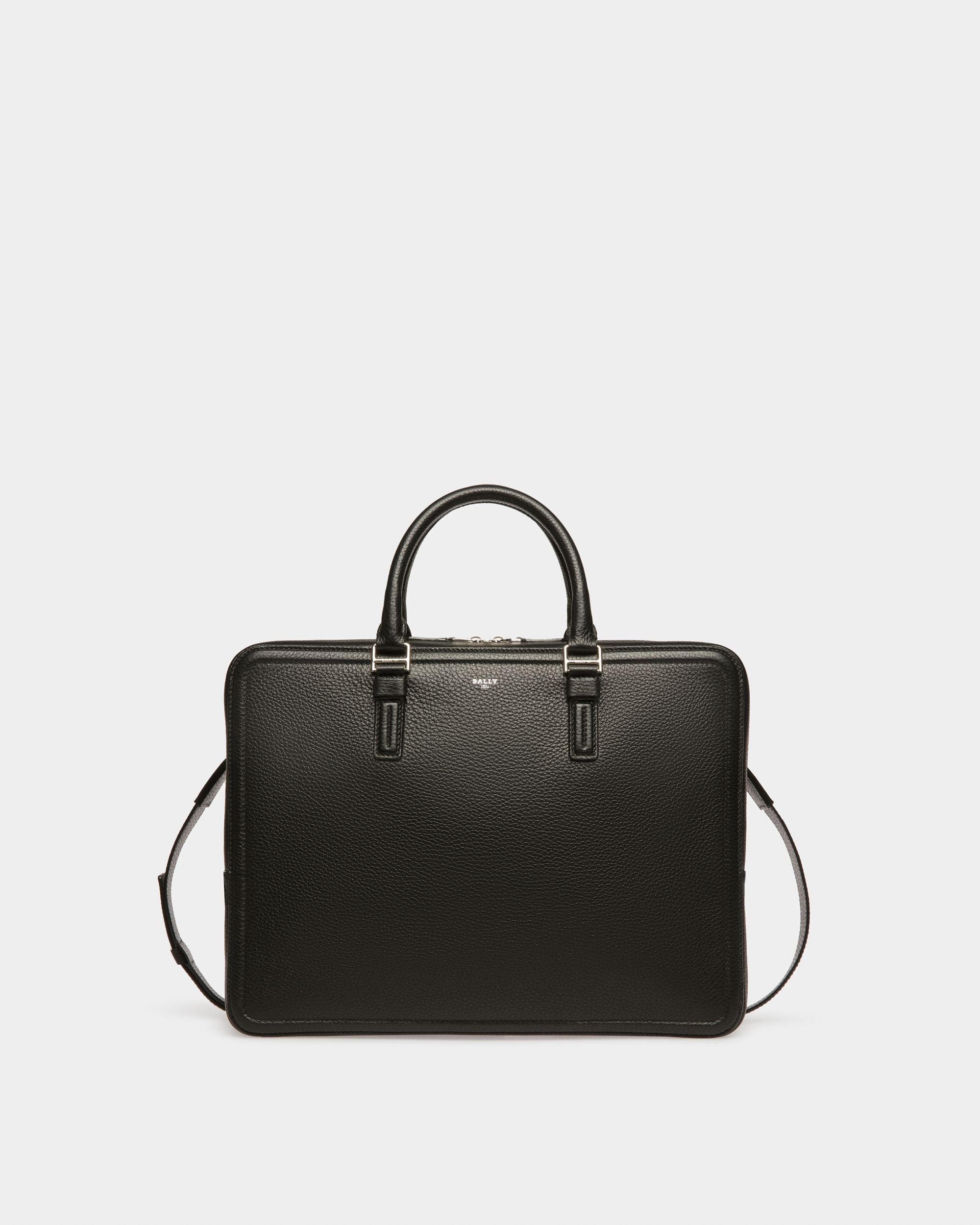 Sergy Sac Professionnel En Cuir Noir - Homme - Bally - 01
