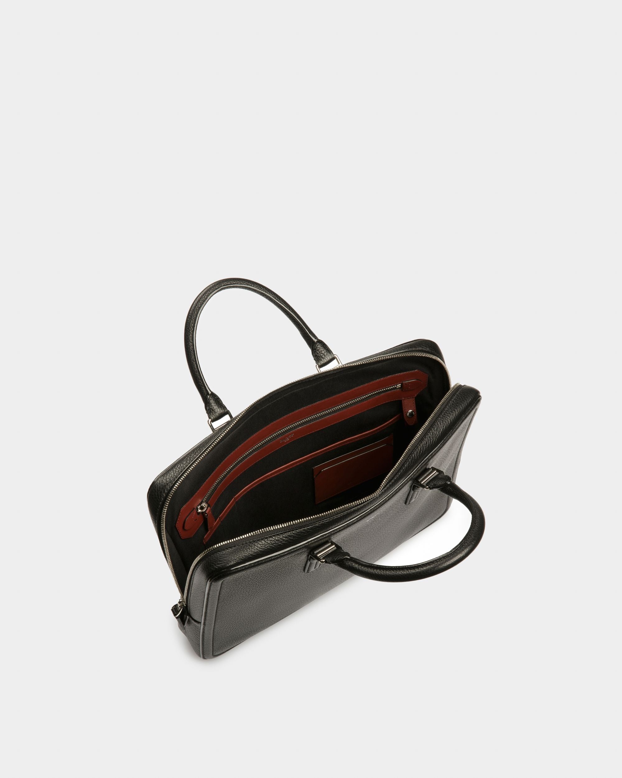 Sergy Sac Professionnel En Cuir Noir - Homme - Bally - 04