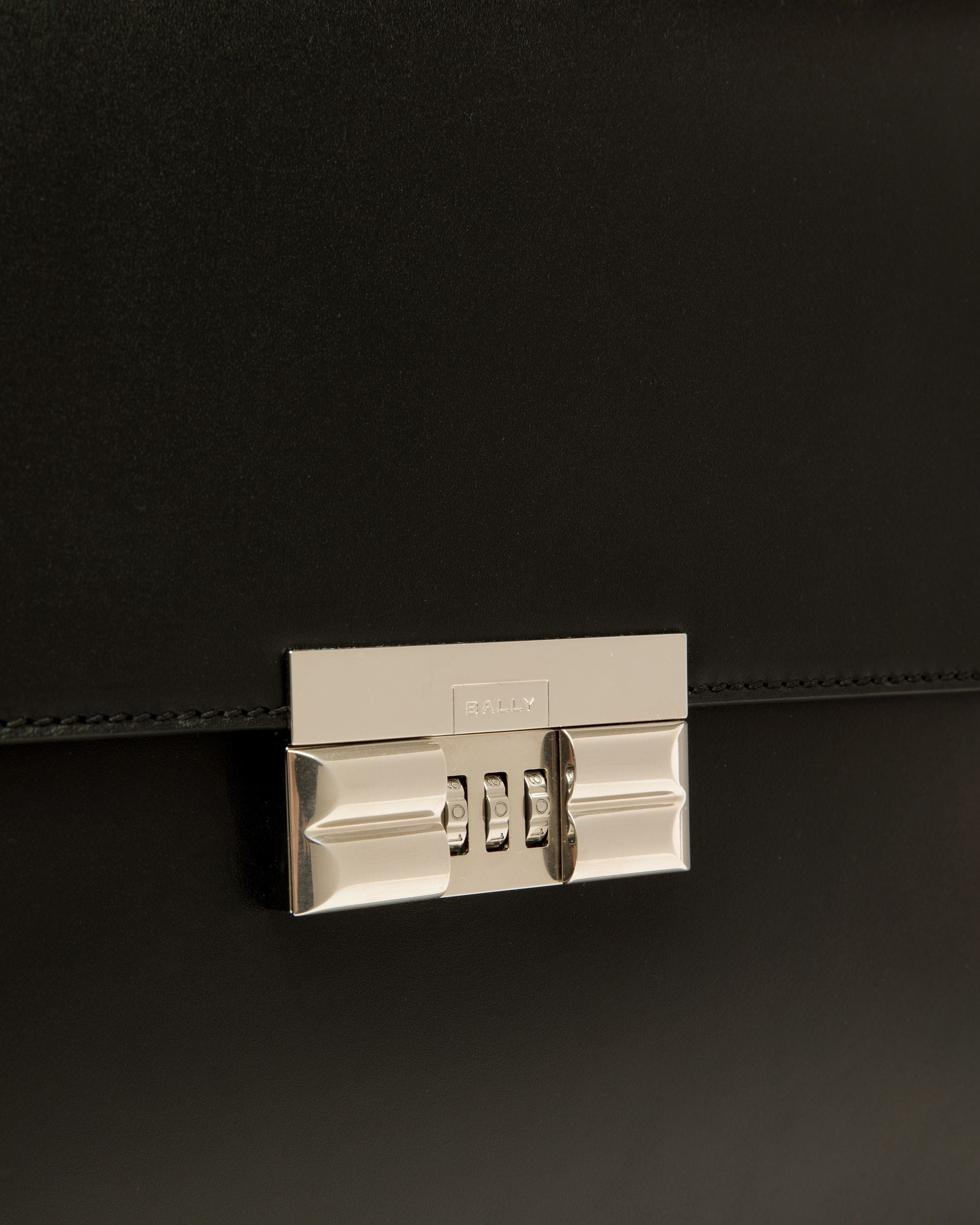 Busy Bally Briefcase in Black Leather - Men's - Bally - 05