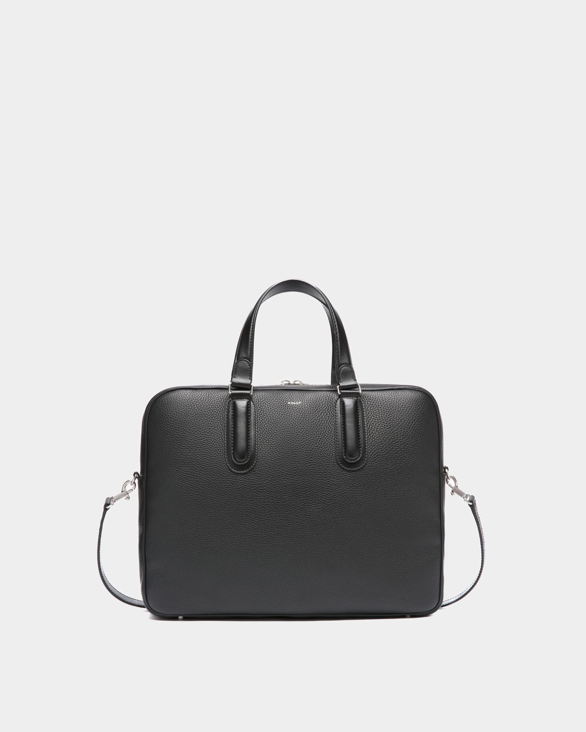 Spin Aktentasche Aus Genarbtem Leder In Schwarz - Herren - Bally - 01