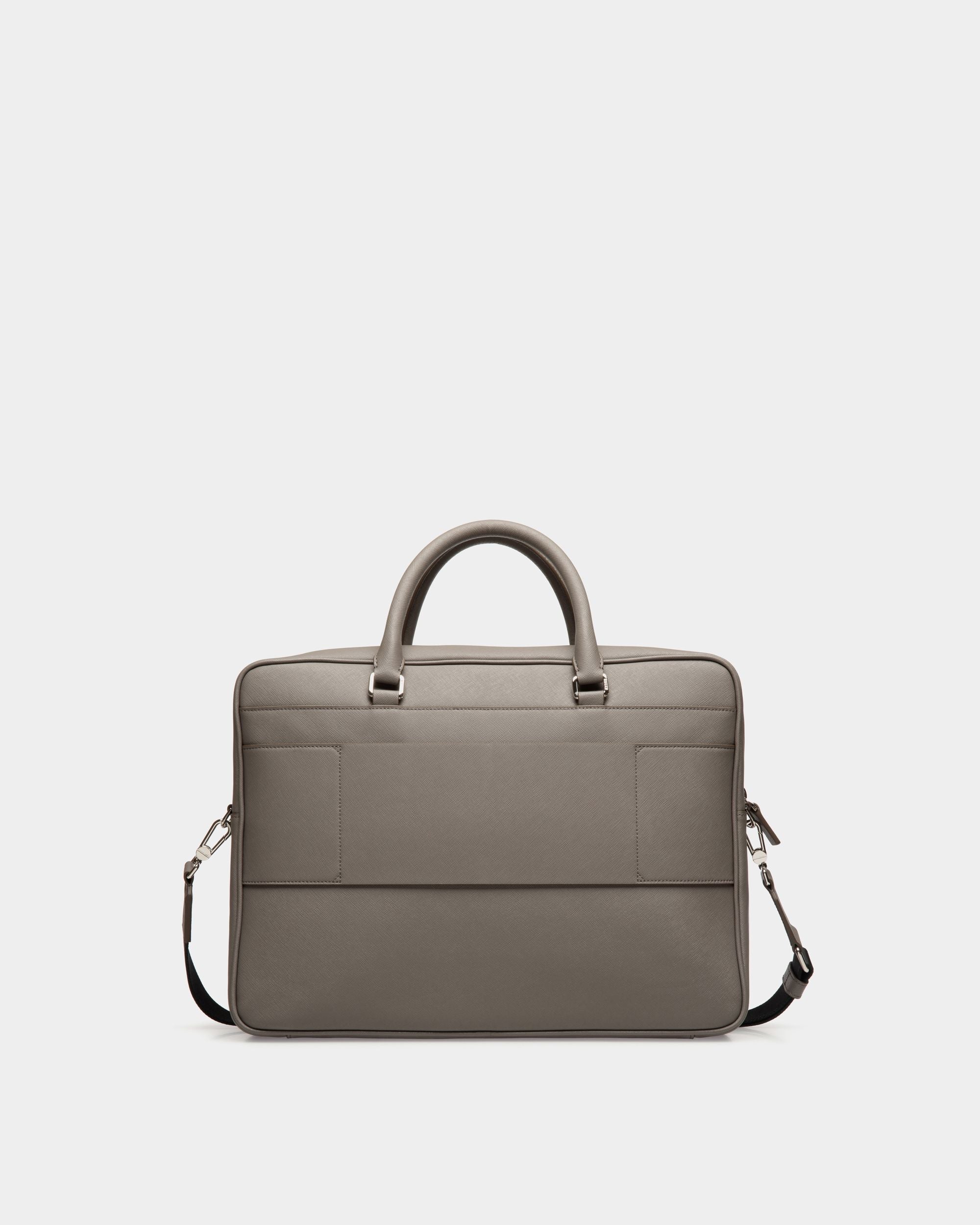 Business Bag In Grey Leather - Herren - Bally - 02