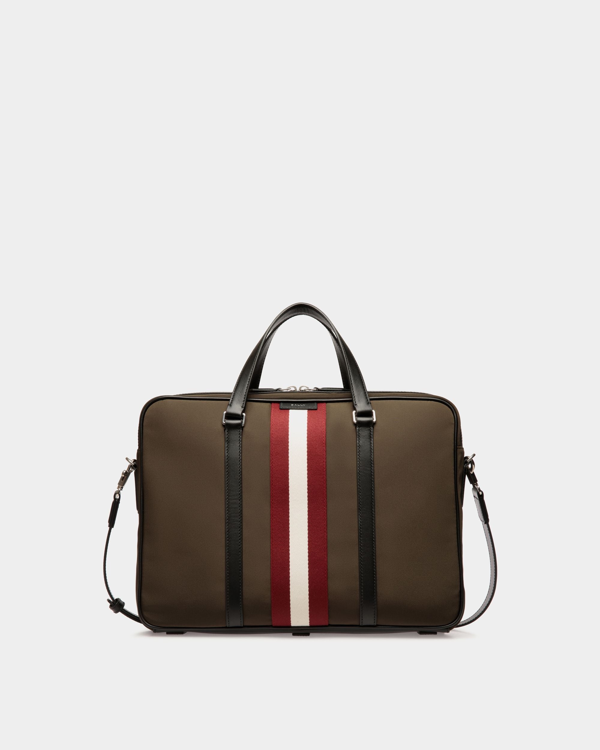 Cartella Code In Nylon Military Green - Uomo - Bally - 01