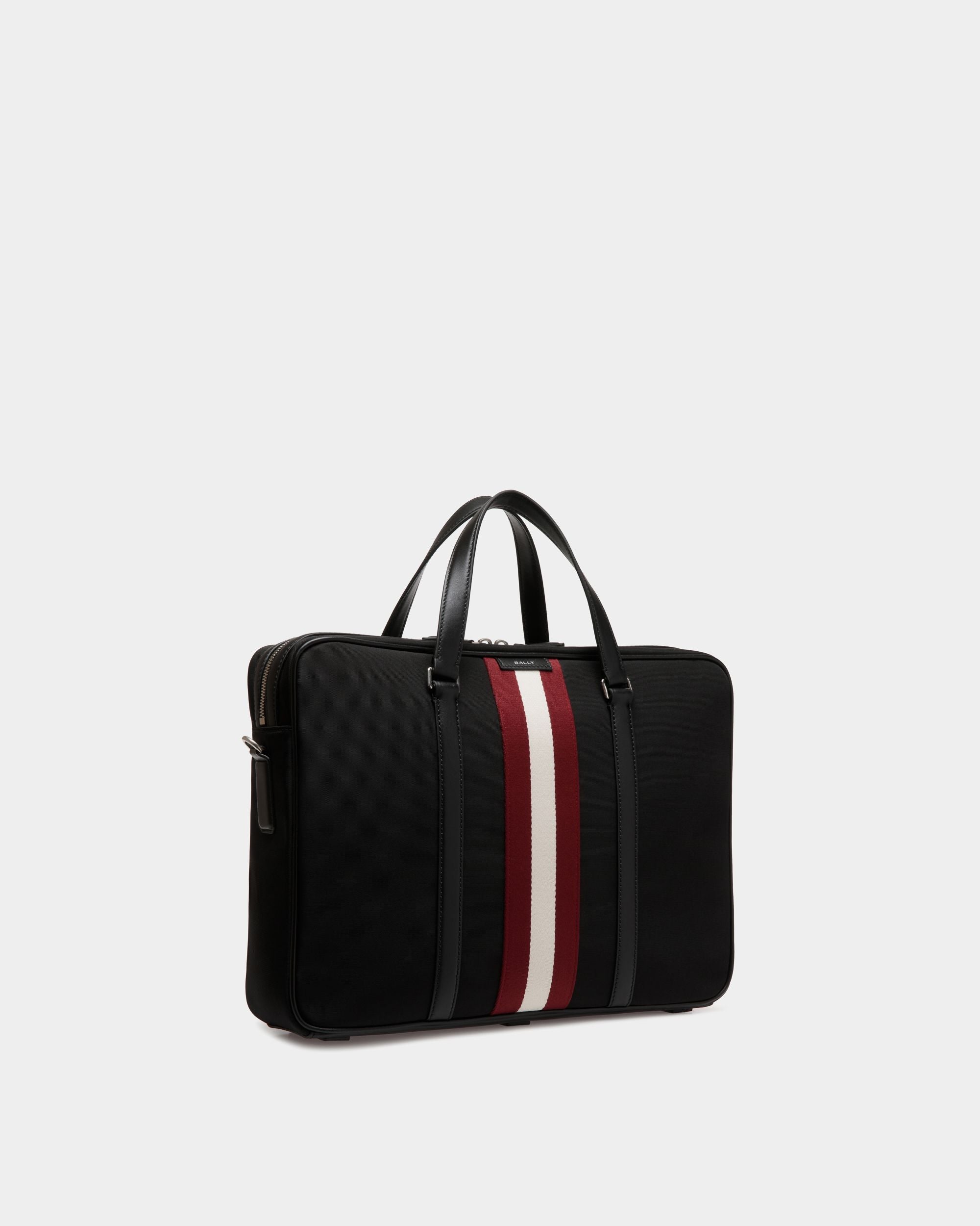 Code Briefcase In Black Nylon - Men's - Bally - 03