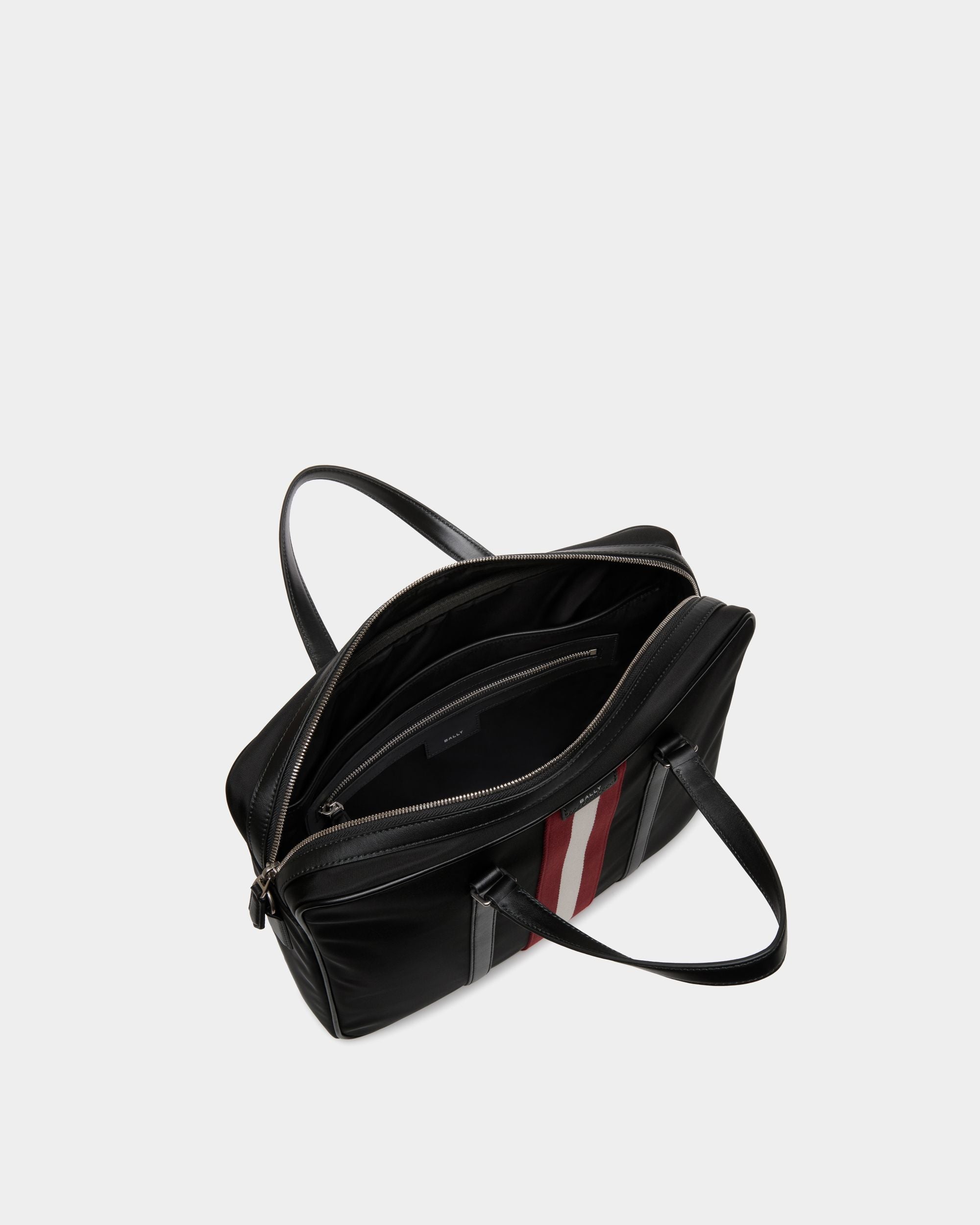 Code Briefcase In Black Nylon - Men's - Bally - 04
