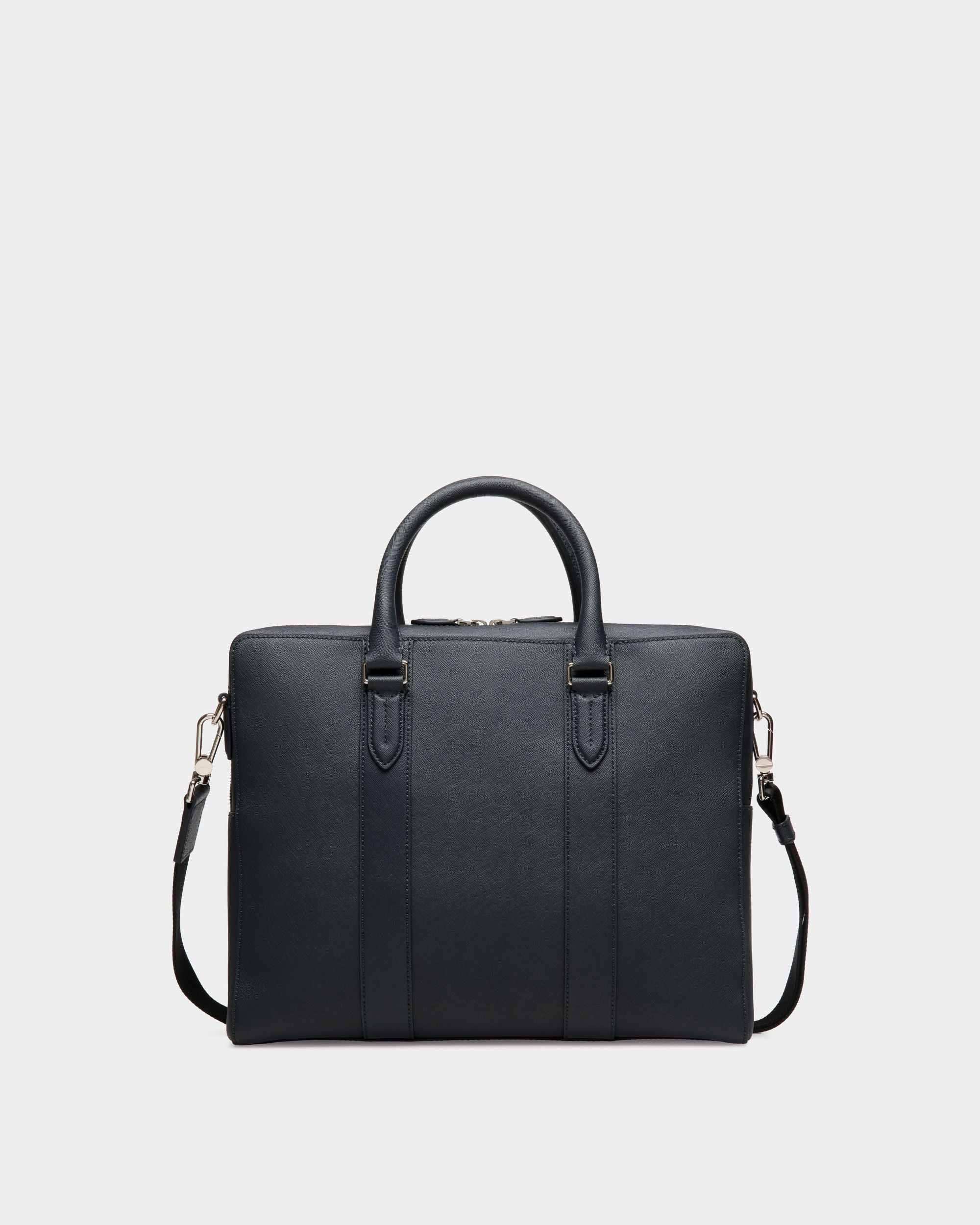Business Bag In Black Bovine Split - Herren - Bally - 02