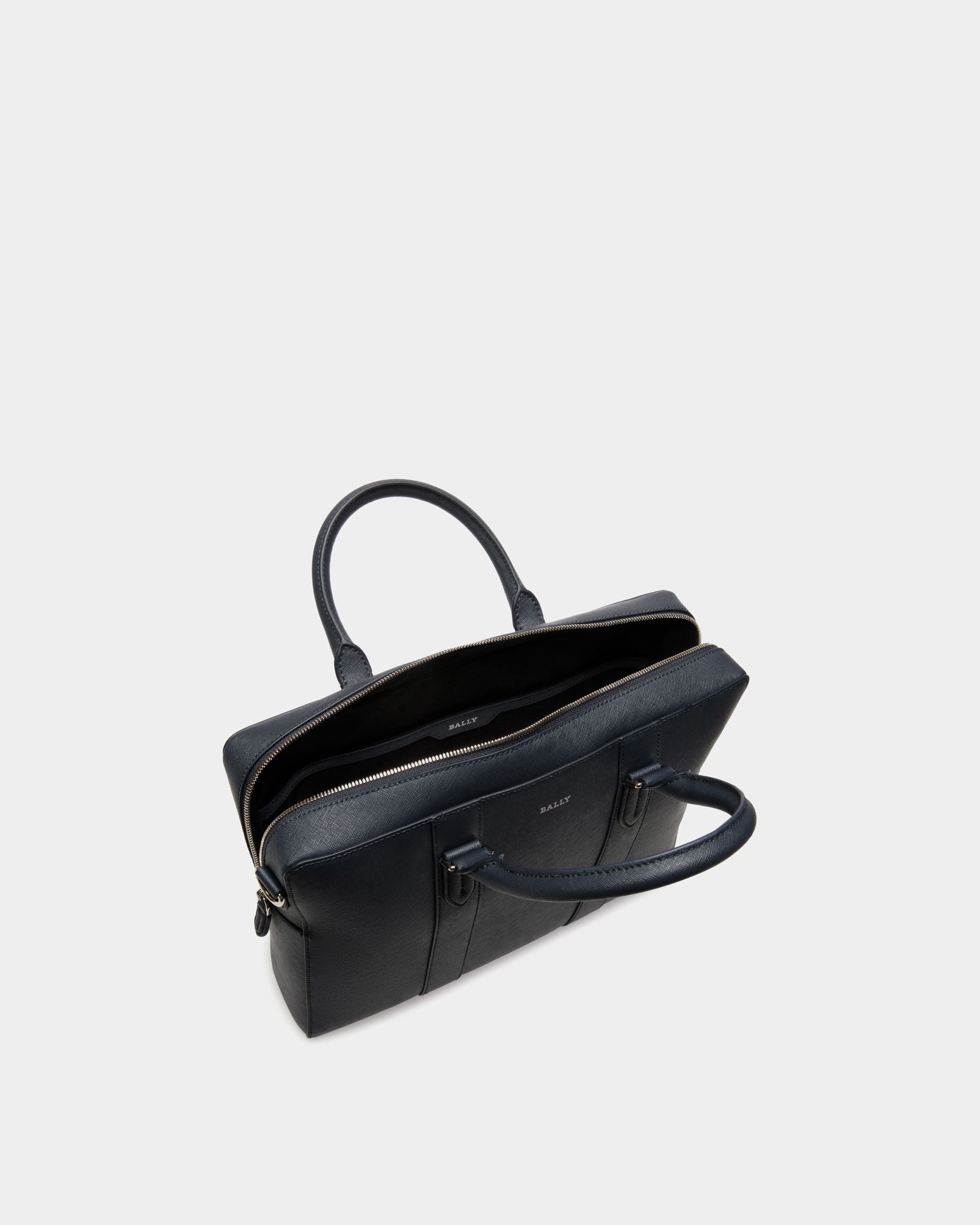 Business Bag In Black Bovine Split - Herren - Bally - 04