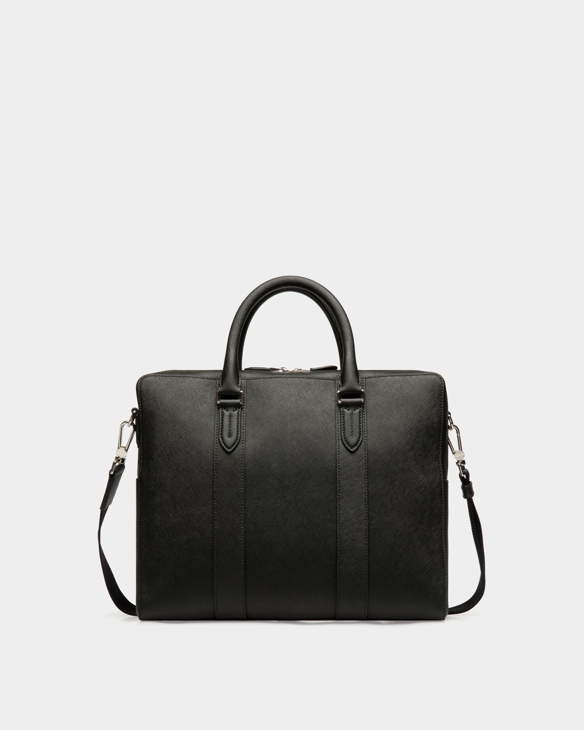 Business Bag In Black Bovine Split - Herren - Bally - 02