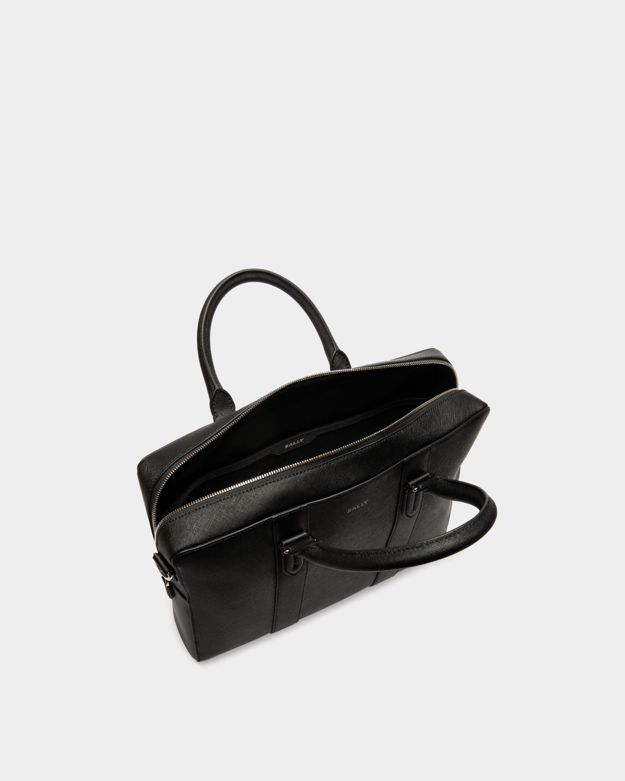 Business Bag In Black Bovine Split - Herren - Bally - 04