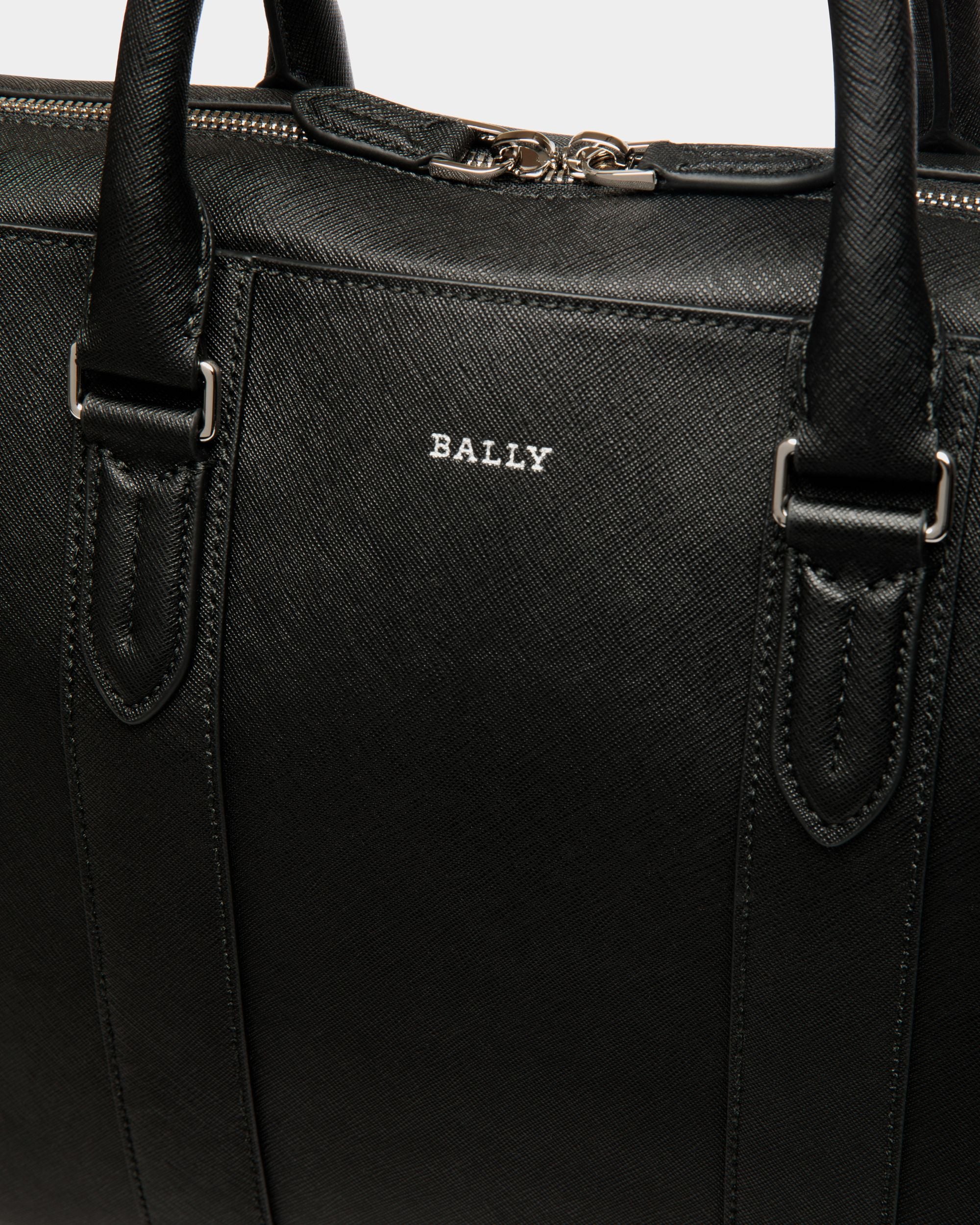 Business Bag In Black Bovine Split - Herren - Bally - 05