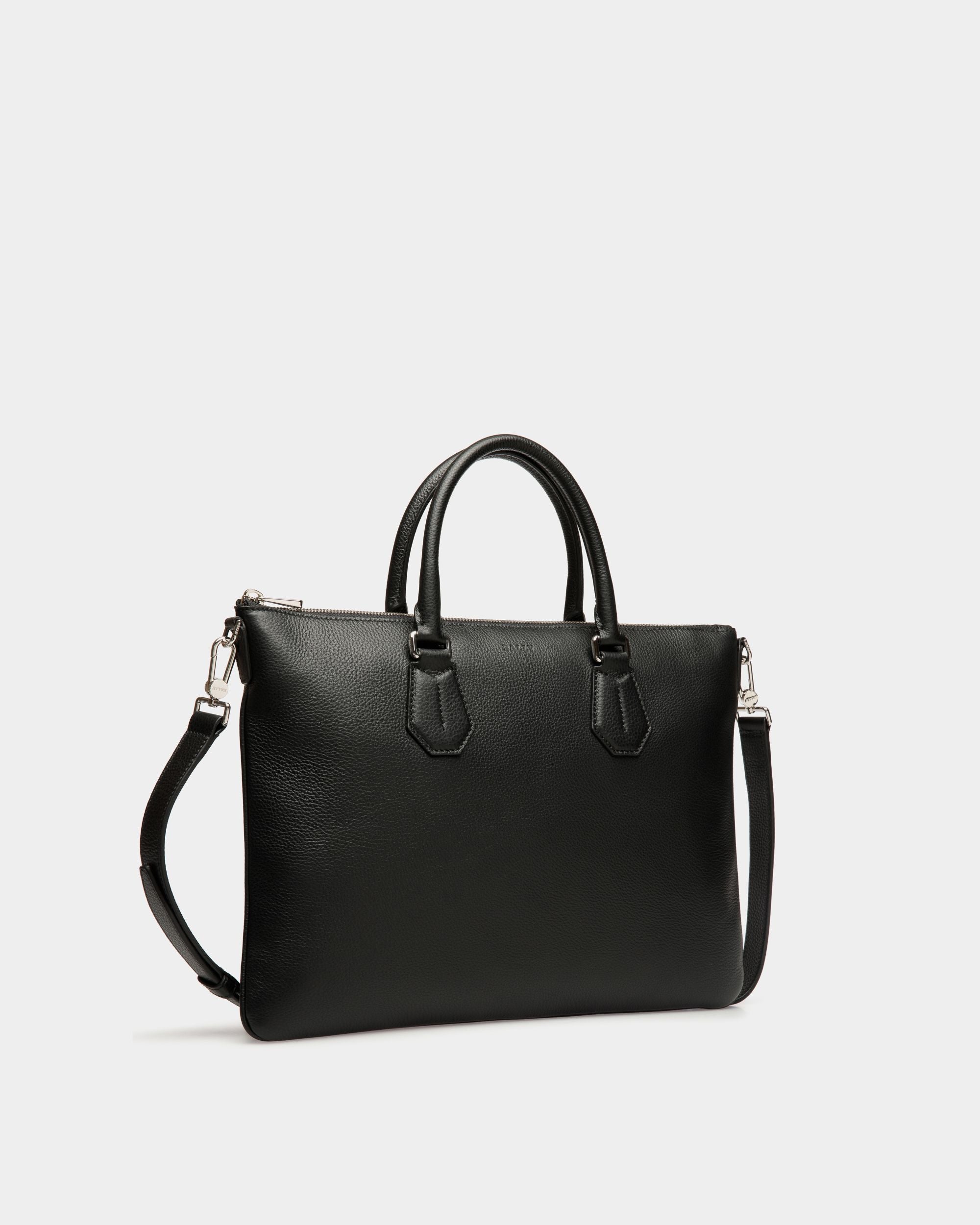 Business Bag In Black Leather - Herren - Bally - 03