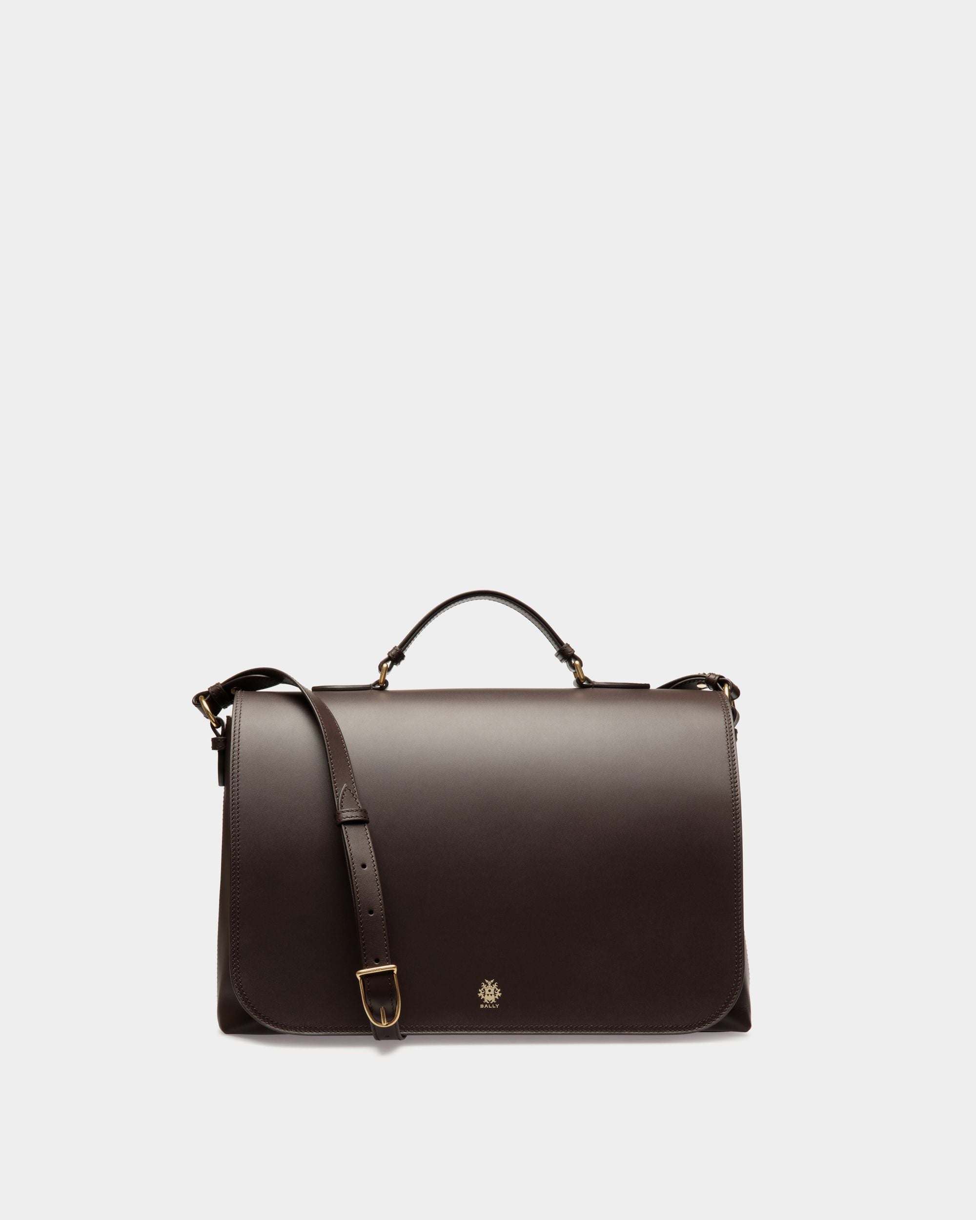 Ray Umhängetasche Aus Leder In Ebenholzschwarz - Homme - Bally - 01