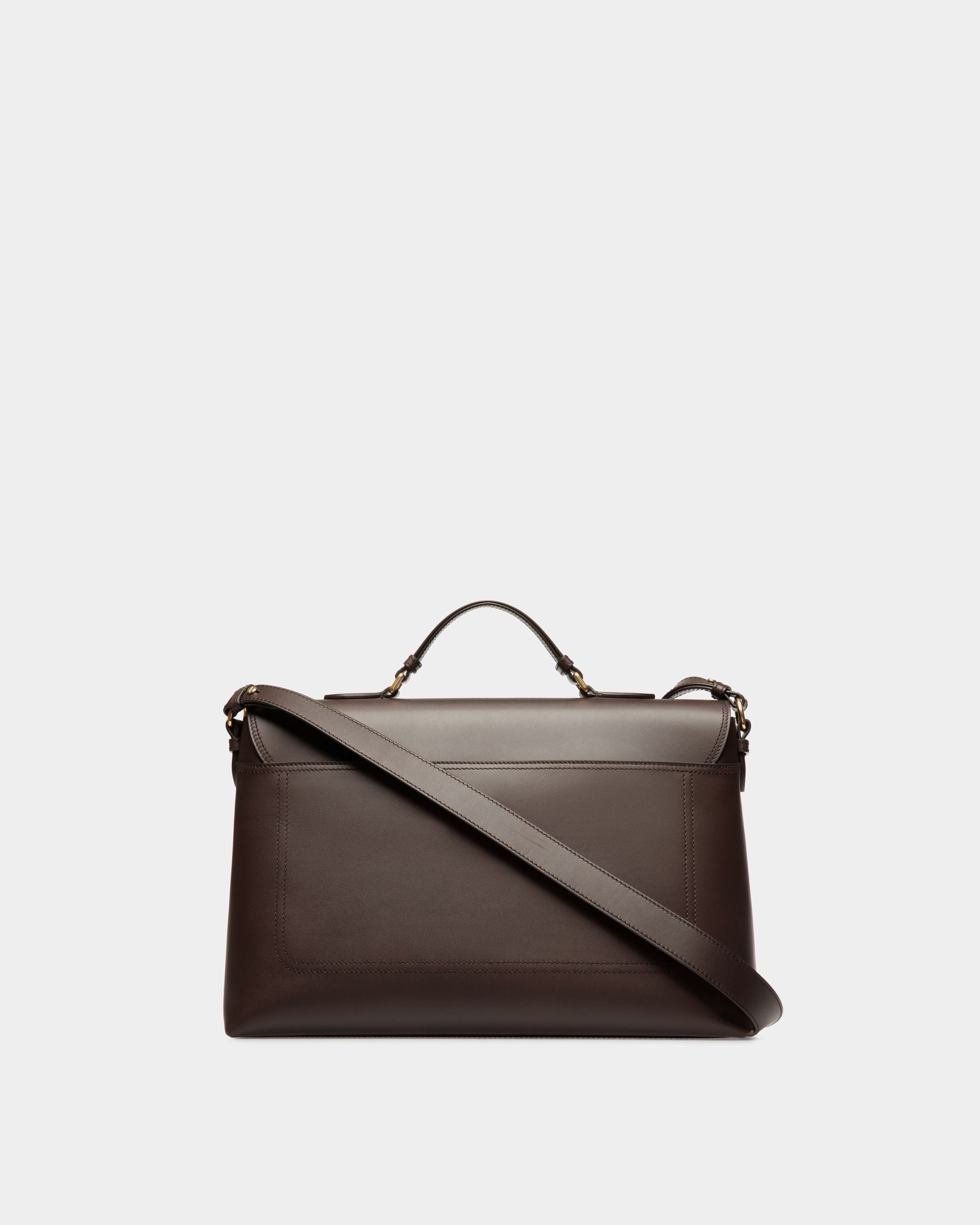 Ray Umhängetasche Aus Leder In Ebenholzschwarz - Homme - Bally - 02