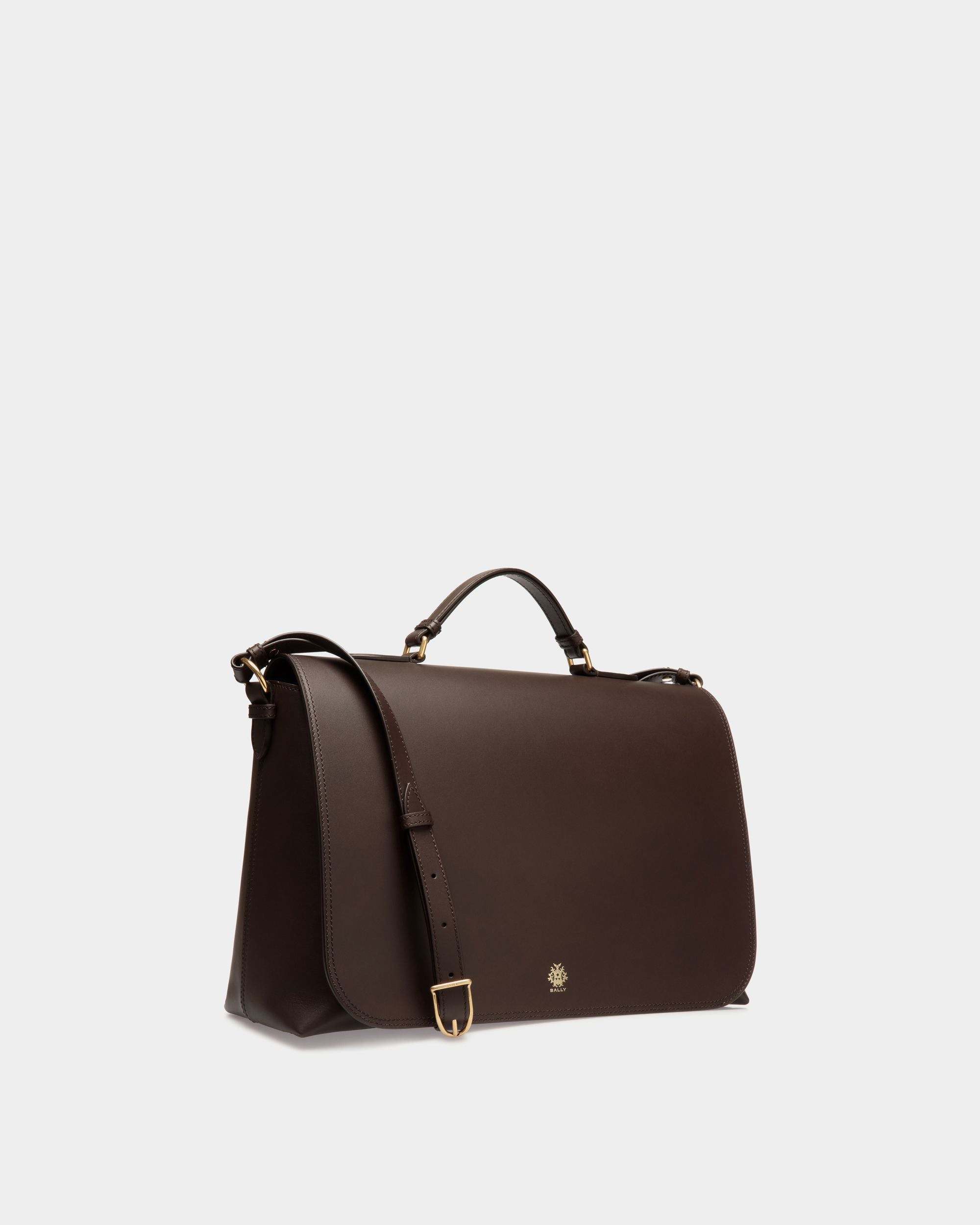 Ray Umhängetasche Aus Leder In Ebenholzschwarz - Homme - Bally - 03